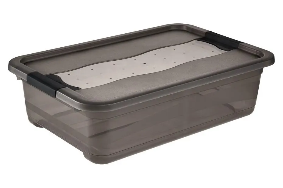 Kristallbox cornelia 28L, crystal grey