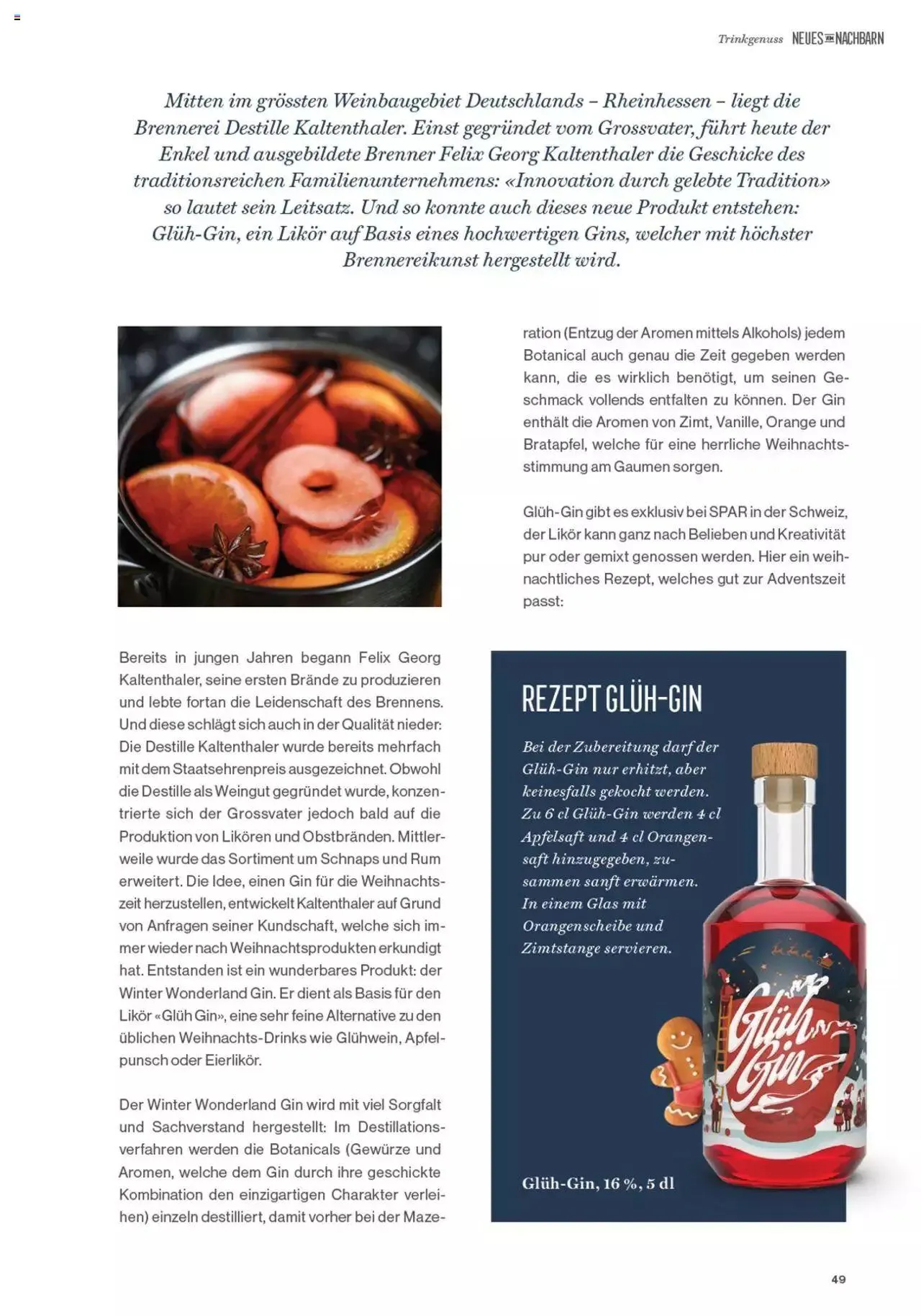 SPAR - Kundenmagazin 06 von 23. November bis 31. Dezember 2023 - Prospekt seite  51