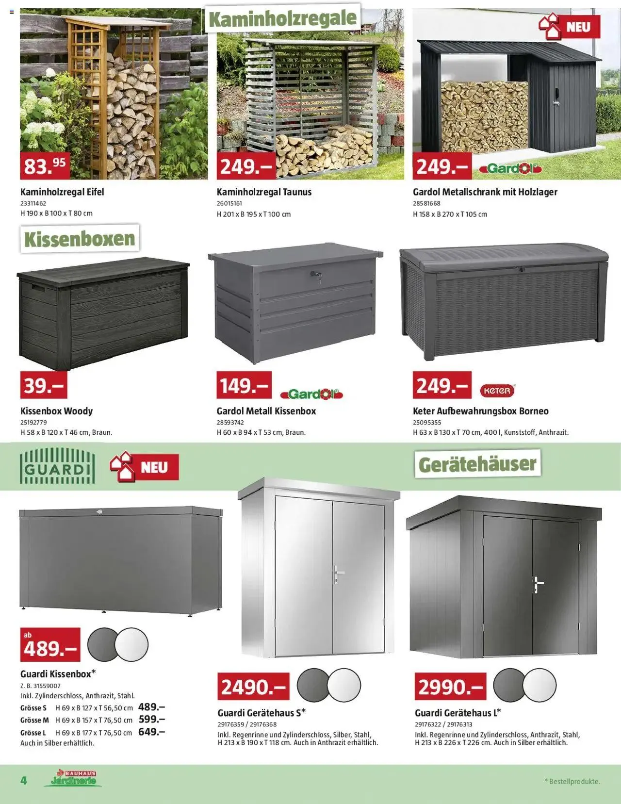 Bauhaus Aktionen von 26. August bis 29. September 2024 - Prospekt seite  4