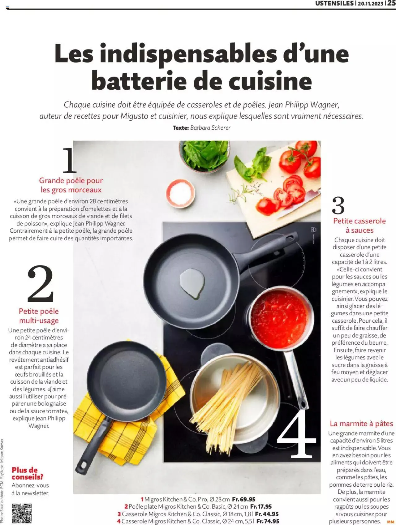 Migros Magazin FR von 20. November bis 31. Dezember 2023 - Prospekt seite  25