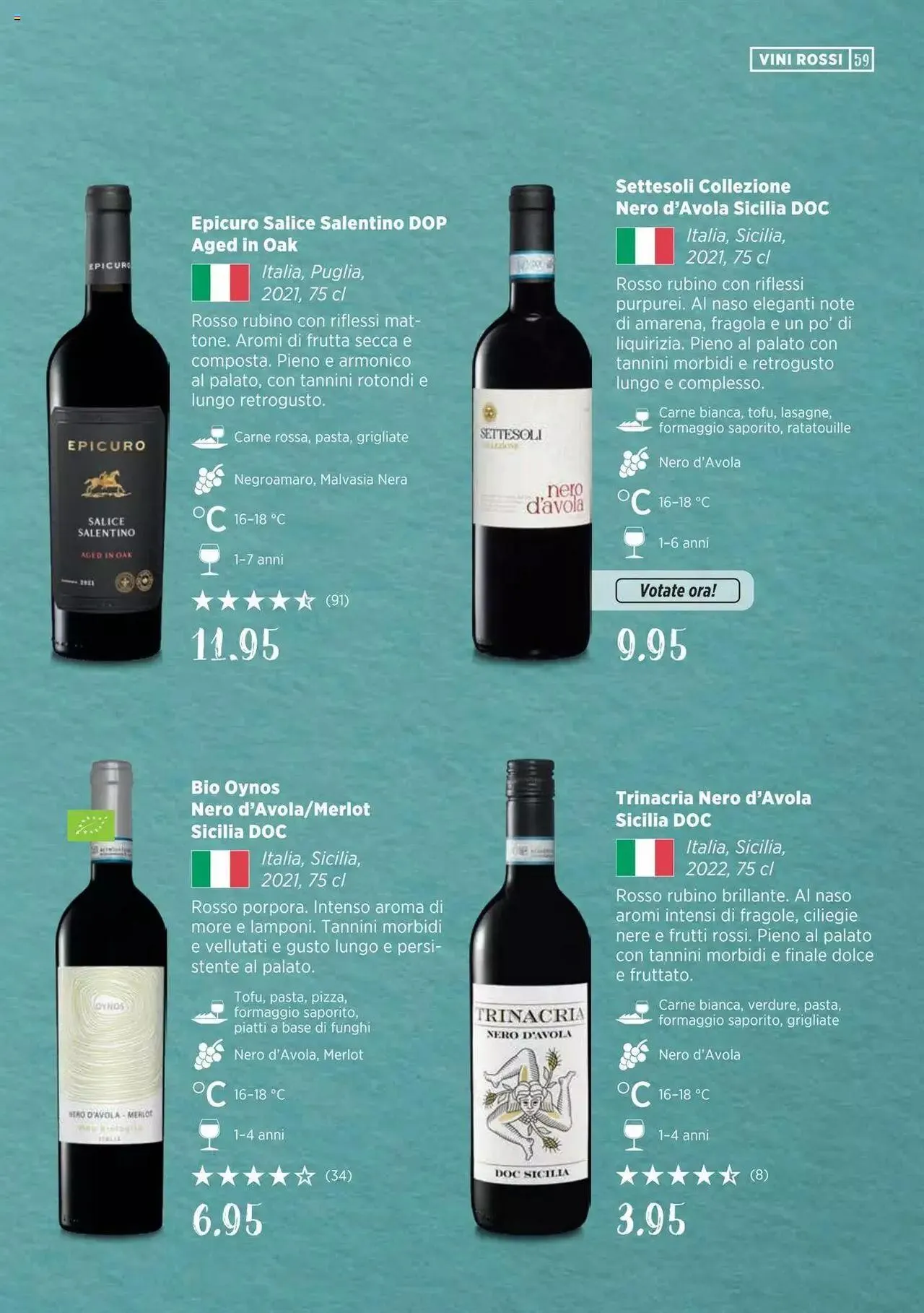 Denner Guida dei vini 2023 / 2024 IT von 11. September bis 31. Dezember 2023 - Prospekt seite  59