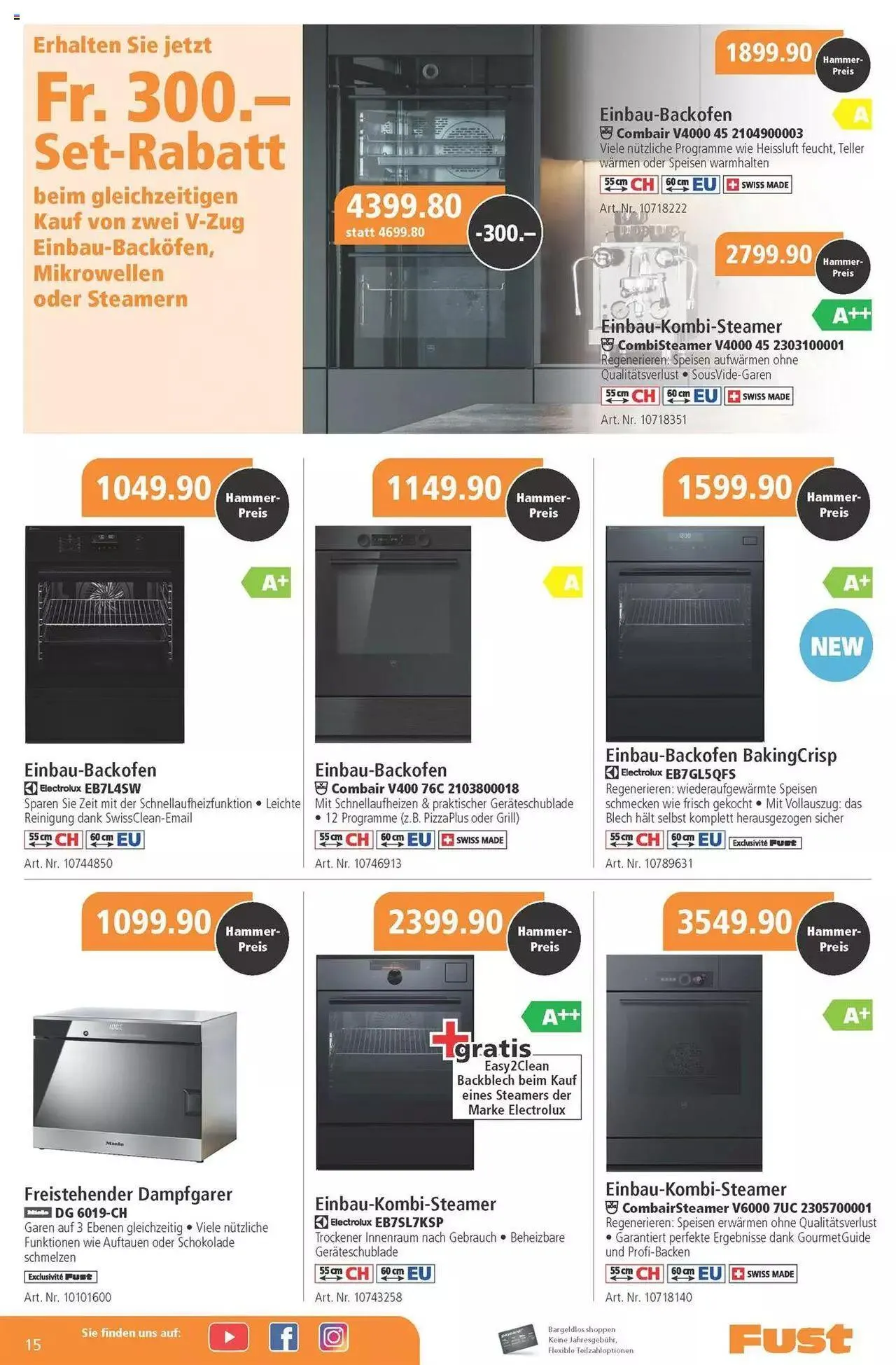 Fust Aktionen von 30. Mai bis 23. Juni 2024 - Prospekt seite  15
