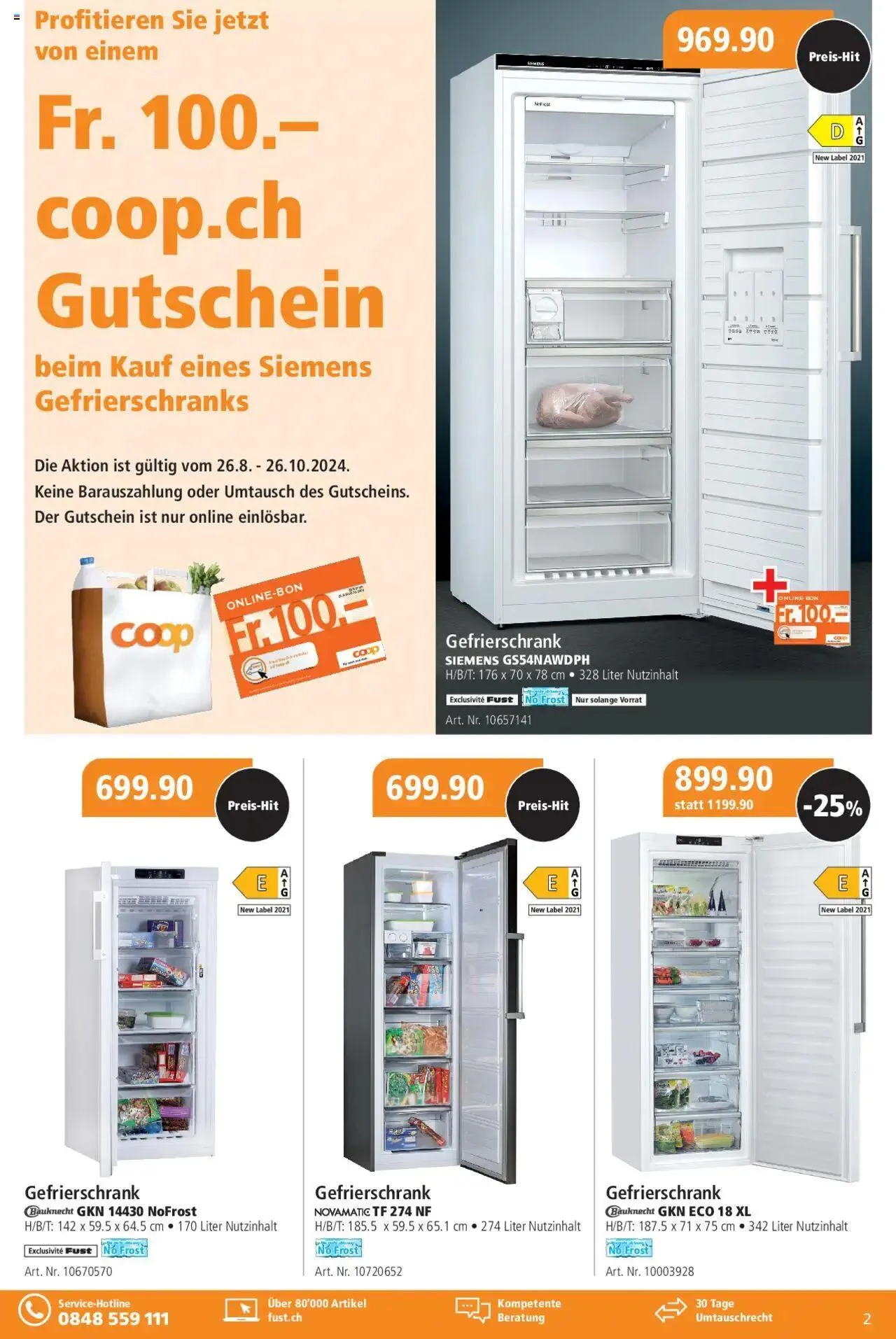 Fust Aktionen von 24. September bis 26. Oktober 2025 - Prospekt seite 2