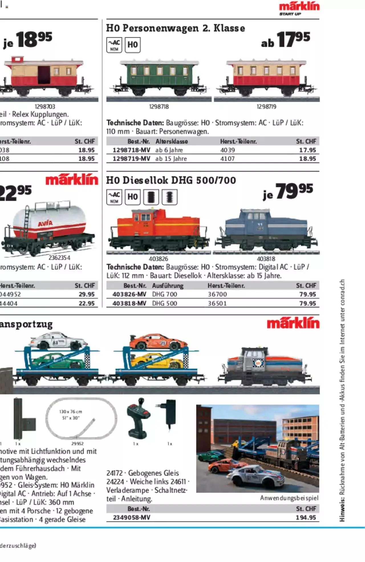 Conrad - Modellbahn Katalog 2022/23 von 5. September bis 31. Dezember 2023 - Prospekt seite  16