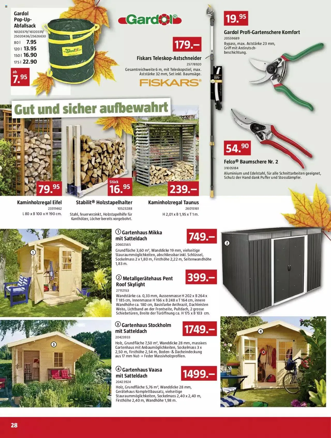 Bauhaus Aktionen von 2. Oktober bis 29. Oktober 2023 - Prospekt seite 28