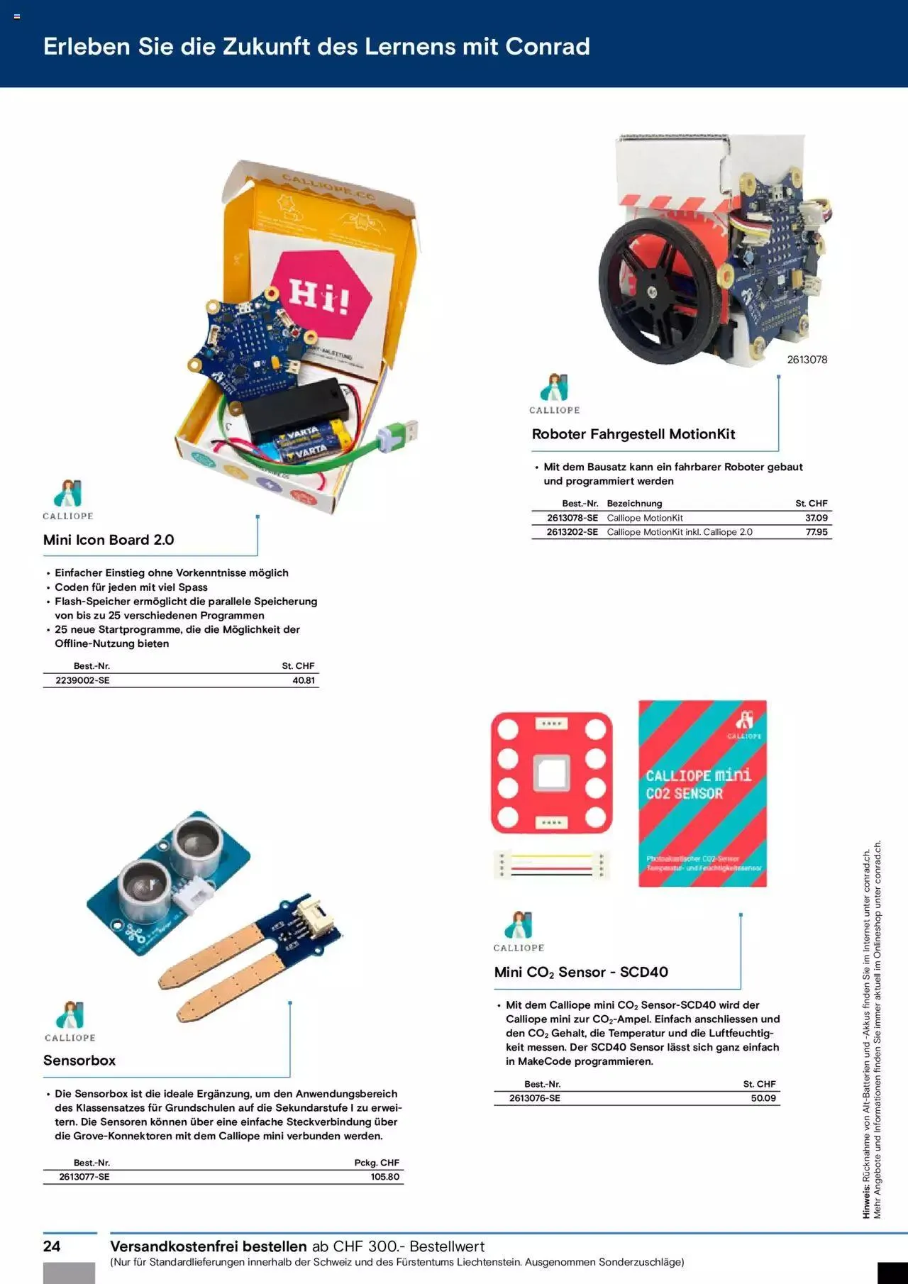 Conrad Automation und Robotik von 18. Juli bis 31. Dezember 2023 - Prospekt seite 24