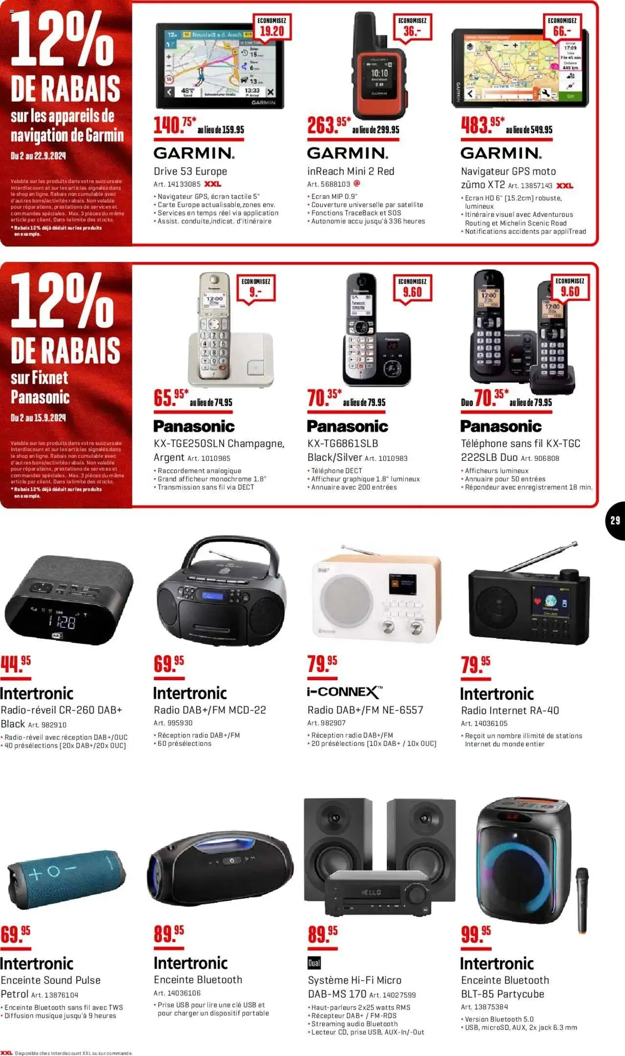 Interdiscount Prospectus von 2. September bis 22. September 2024 - Prospekt seite  29