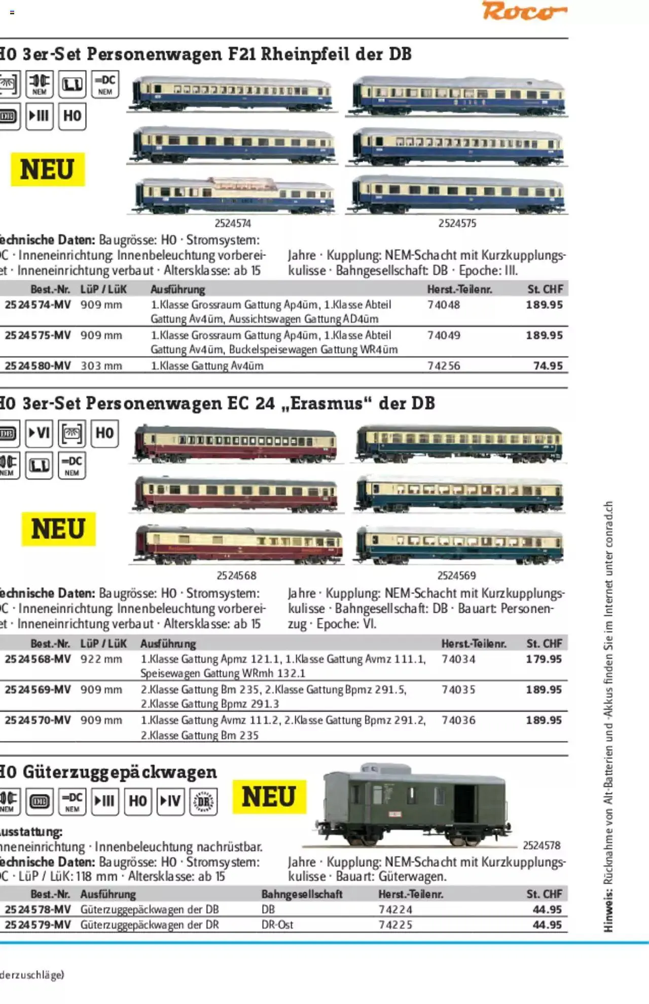 Conrad - Modellbahn Katalog 2022/23 von 5. September bis 31. Dezember 2023 - Prospekt seite  64