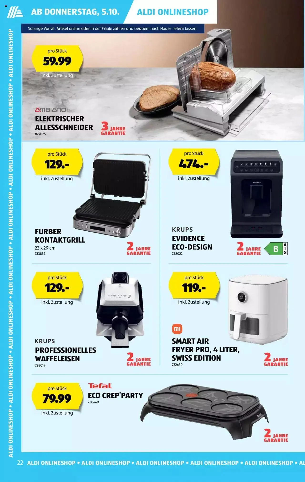 Aldi Aktionen von 5. Oktober bis 11. Oktober 2023 - Prospekt seite  22