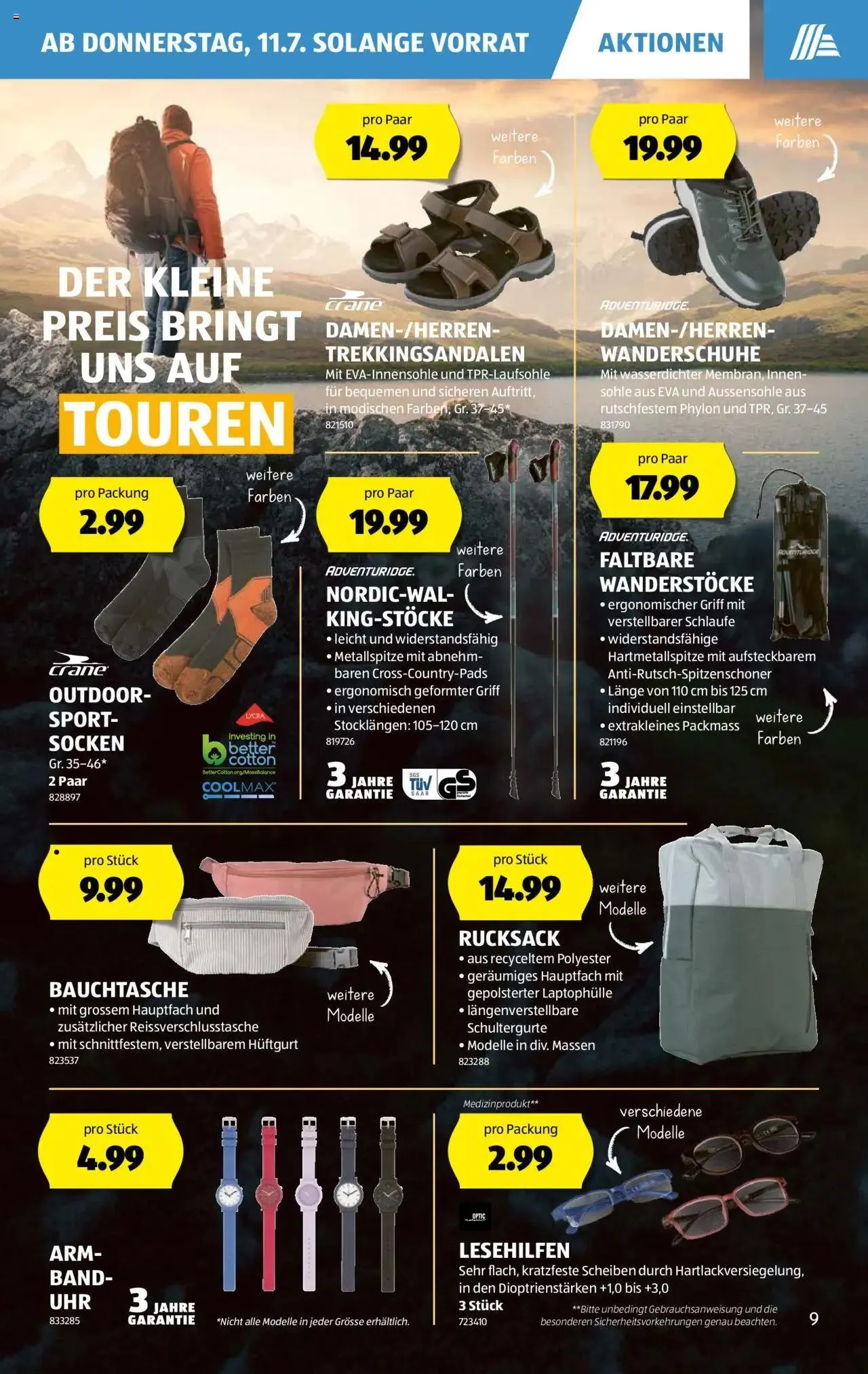 Aldi Aktionen von 11. Juli bis 17. Juli 2024 - Prospekt seite  9