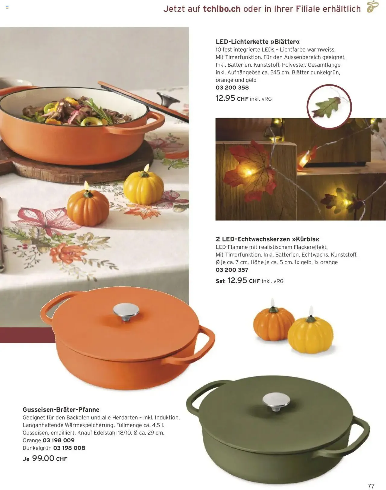 Tchibo Aktionen von 13. September bis 31. Dezember 2024 - Prospekt seite  77