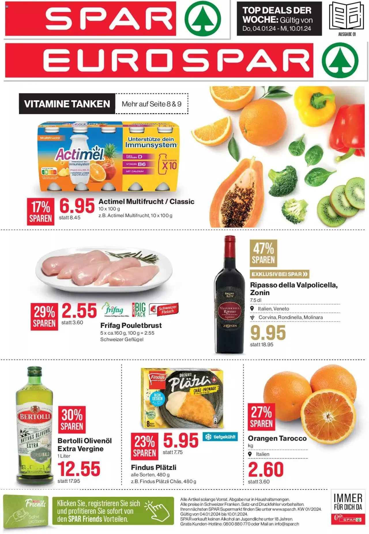 SPAR Aktionen von 4. Januar bis 10. Januar 2024 - Prospekt seite  