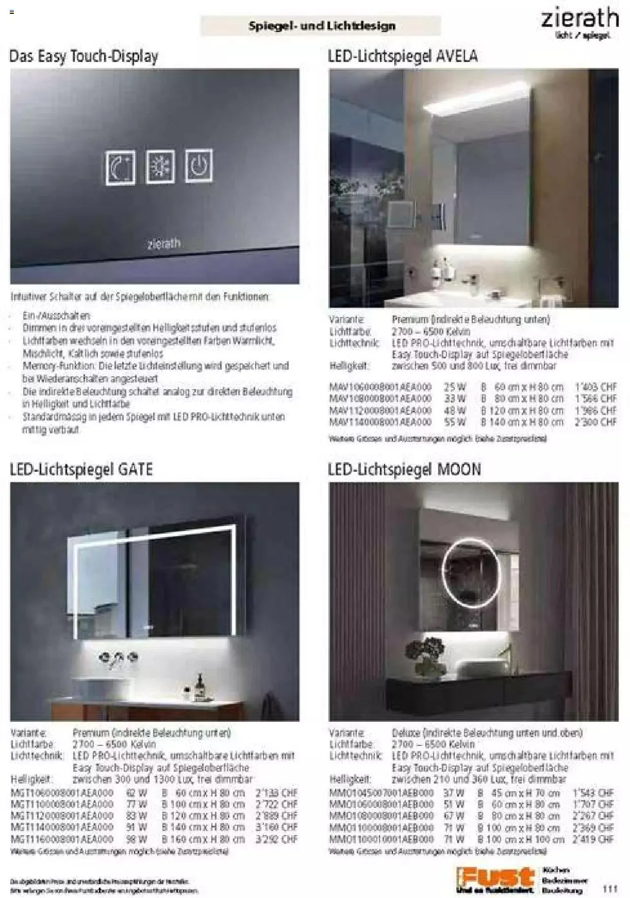 Fust Badezimmermagazin von 17. April bis 31. Dezember 2023 - Prospekt seite 111