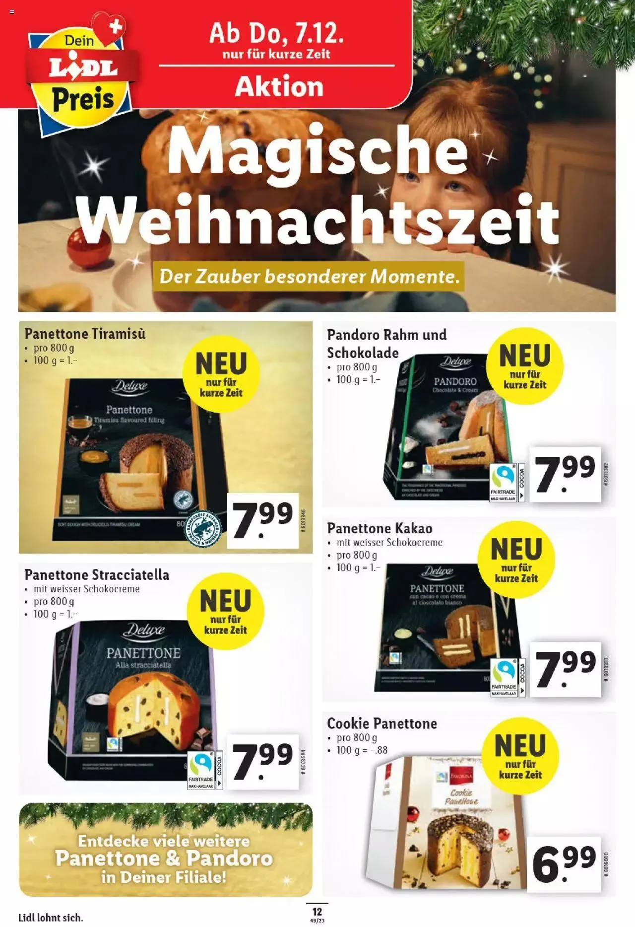 Lidl Aktionen von 7. Dezember bis 13. Dezember 2023 - Prospekt seite  12