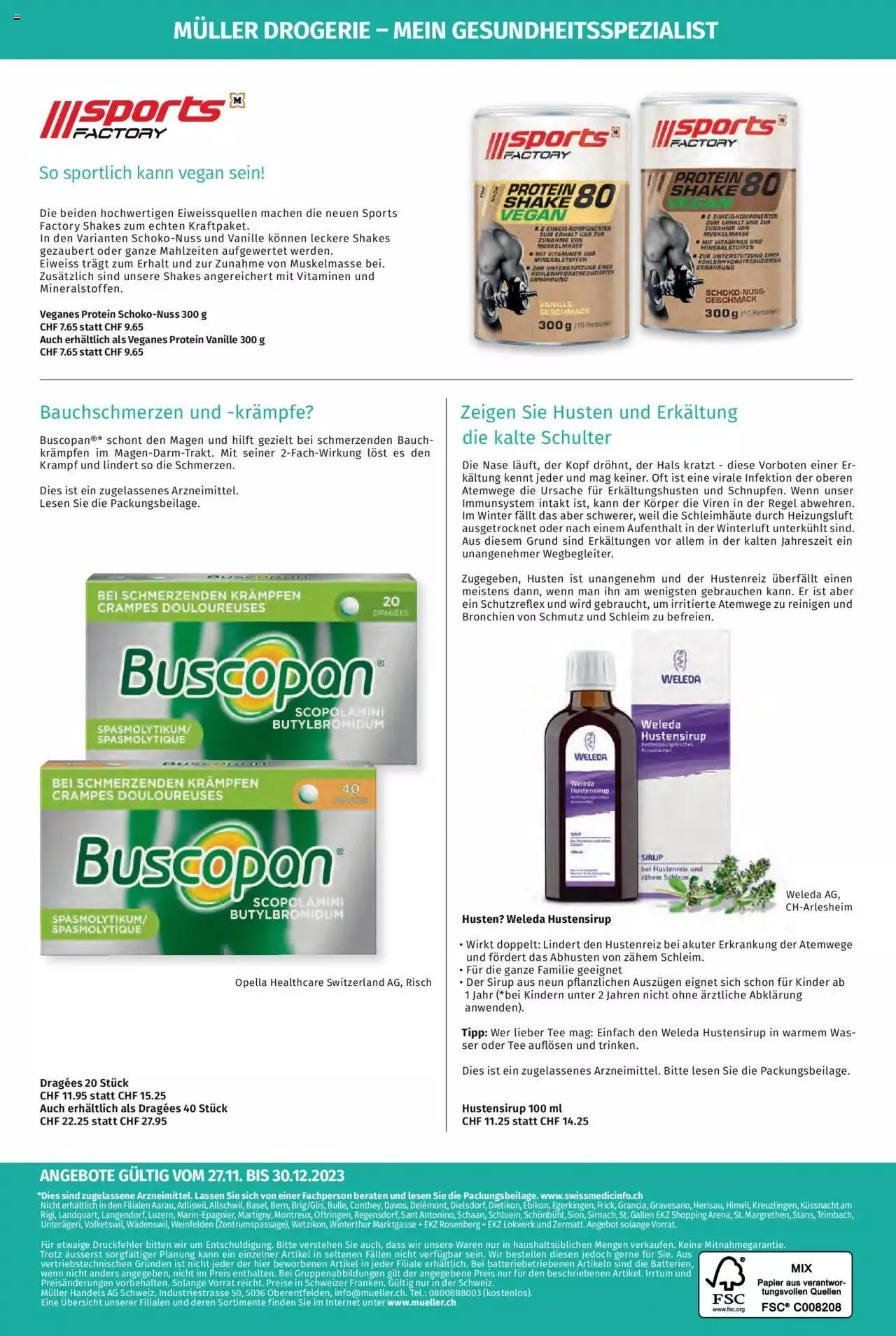Müller - Ihr Gesundheitsspezialist von 27. November bis 30. Dezember 2023 - Prospekt seite  4