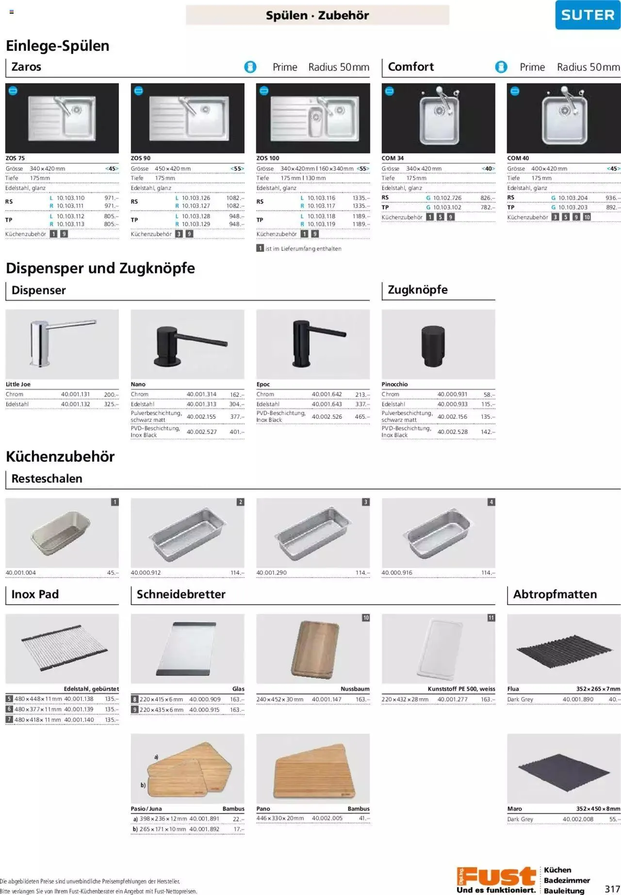 Fust - Küchenmagazin - Riesenauswahl von 22. Februar bis 31. Dezember 2023 - Prospekt seite  317
