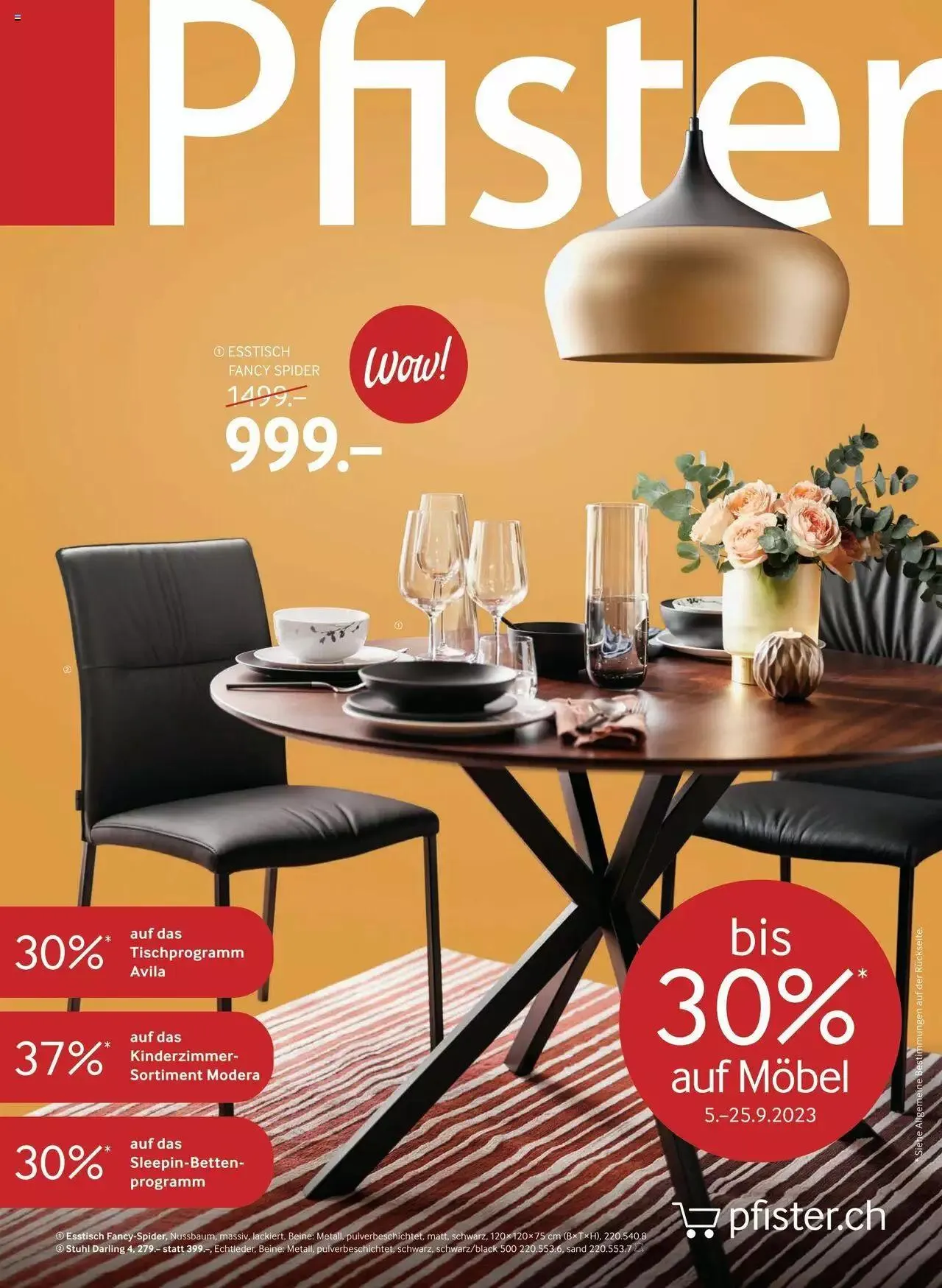 Pfister Aktionen Möbel - 0