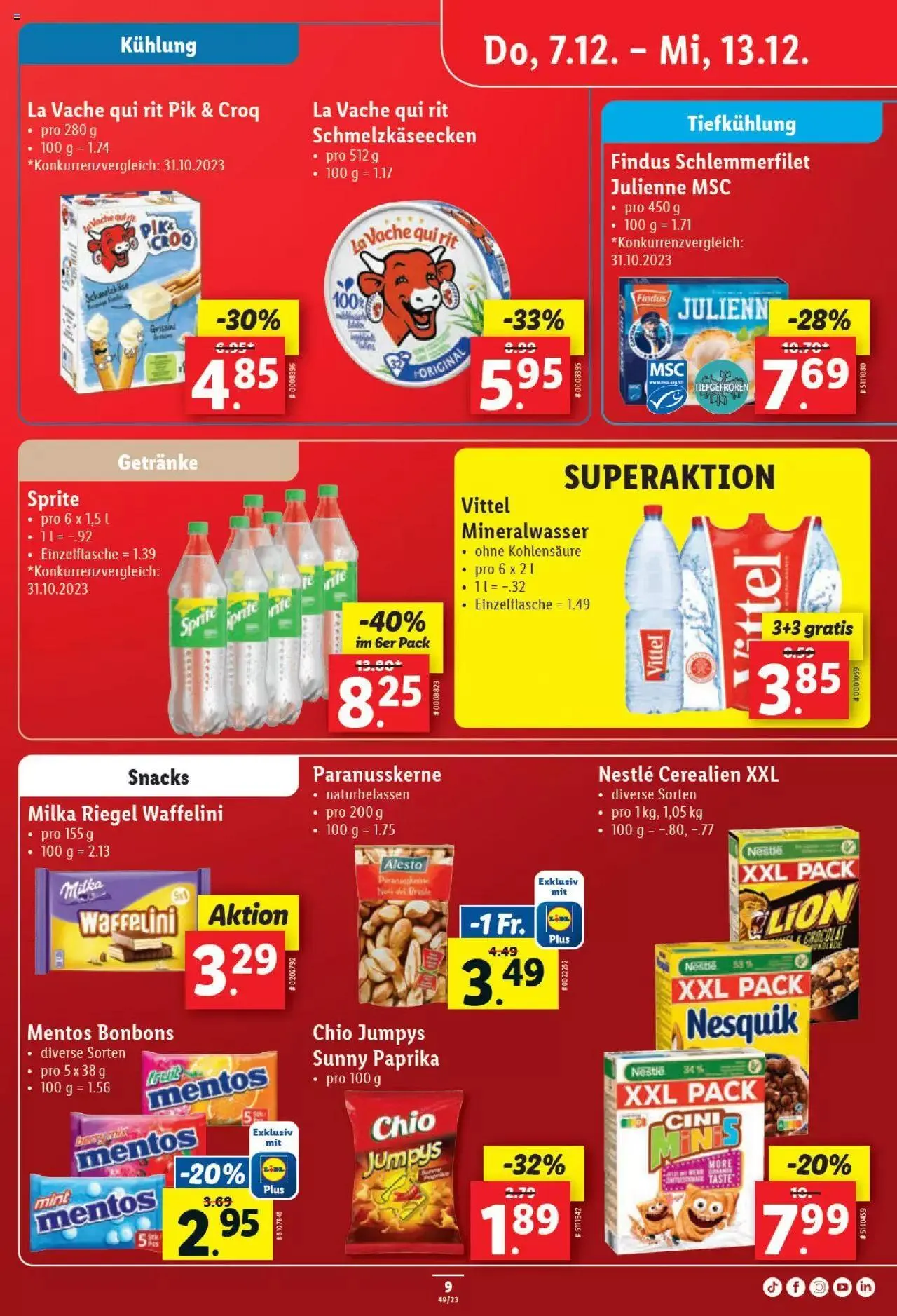 Lidl Aktionen von 7. Dezember bis 13. Dezember 2023 - Prospekt seite  9
