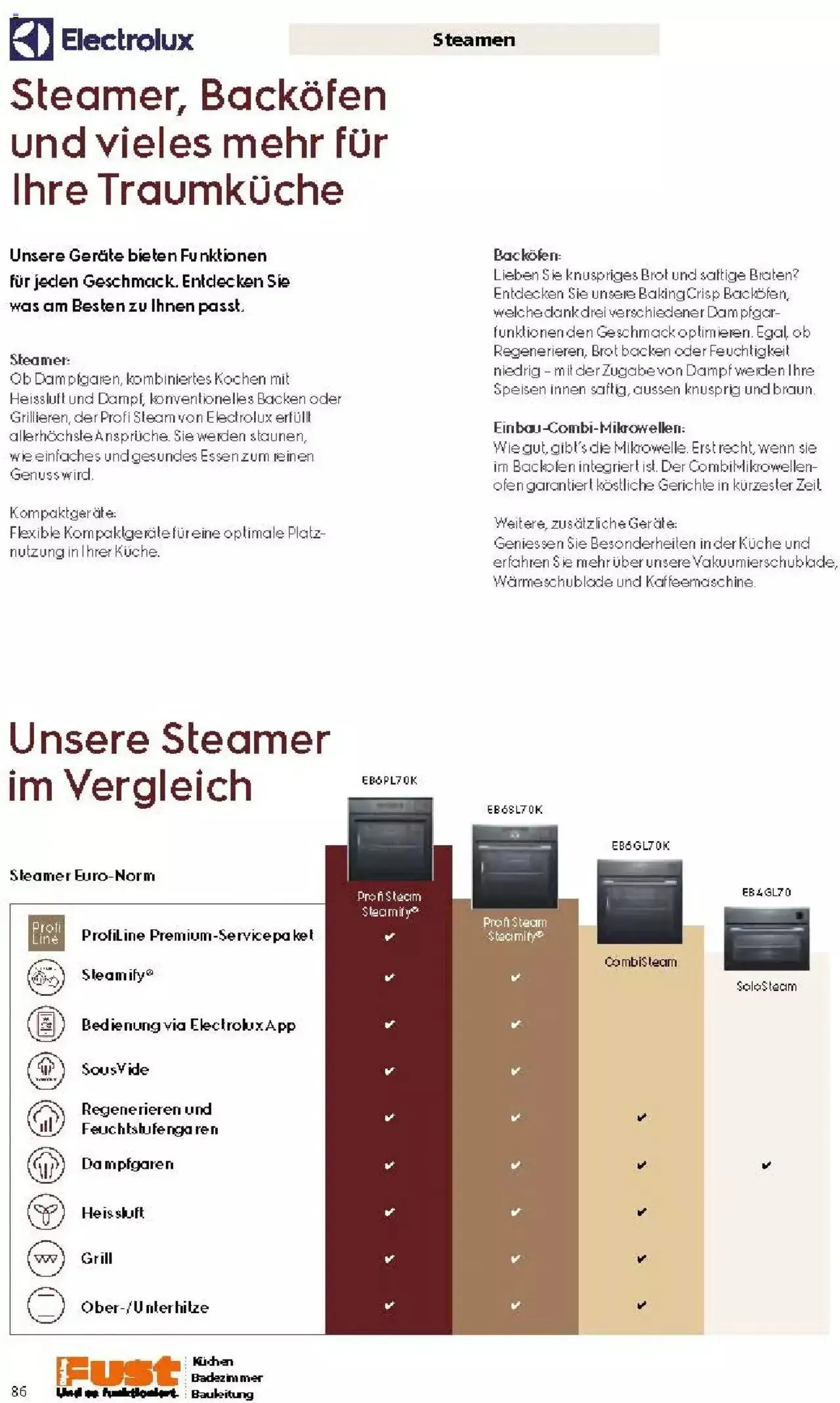 Fust Küchen- und Badezimmerprospekt von 4. März bis 31. Dezember 2024 - Prospekt seite 86