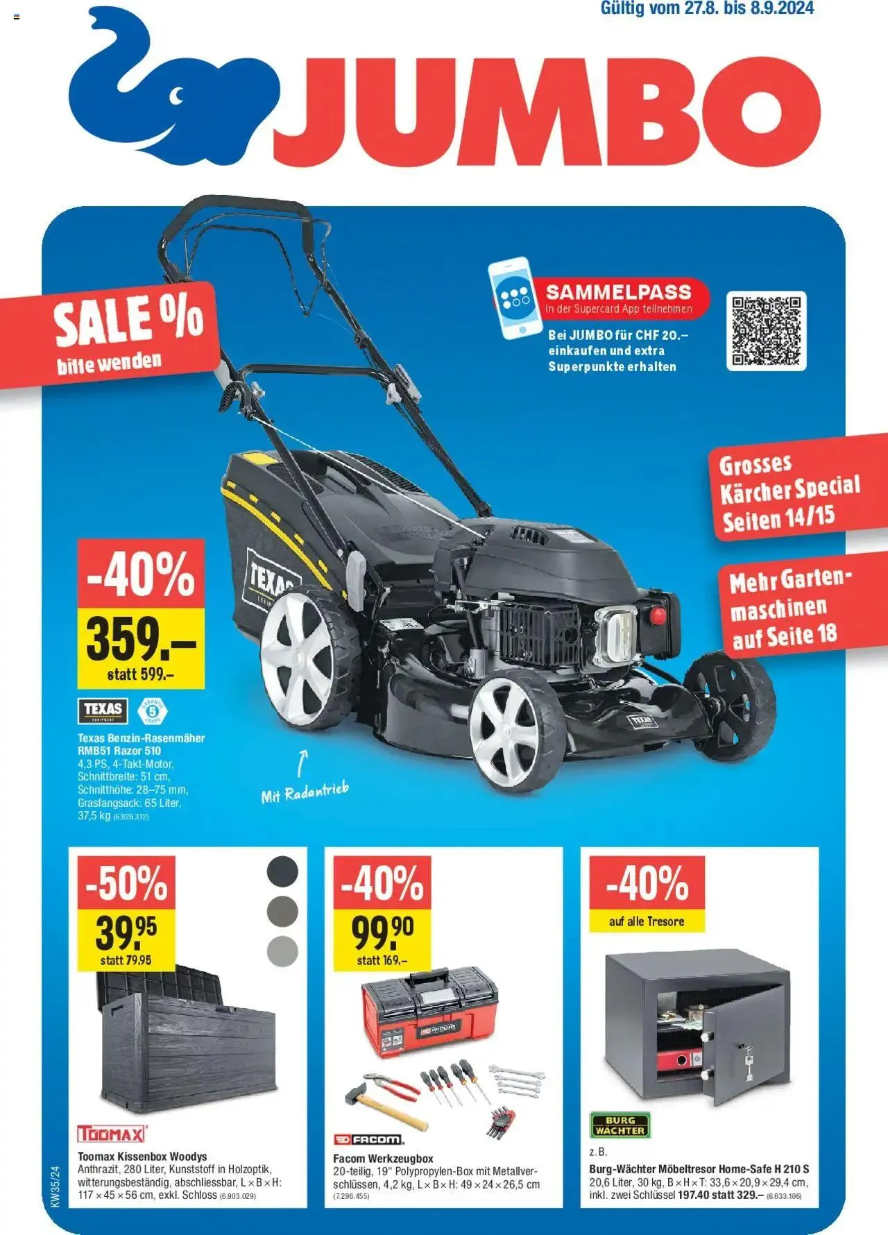Jumbo Aktionen von 27. August bis 8. September 2024 - Prospekt seite  20