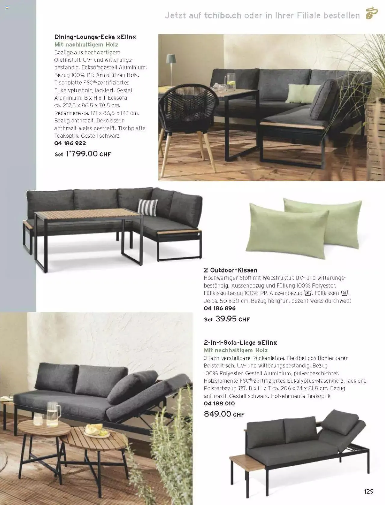 Tchibo Aktionen von 15. März bis 31. Dezember 2024 - Prospekt seite 129