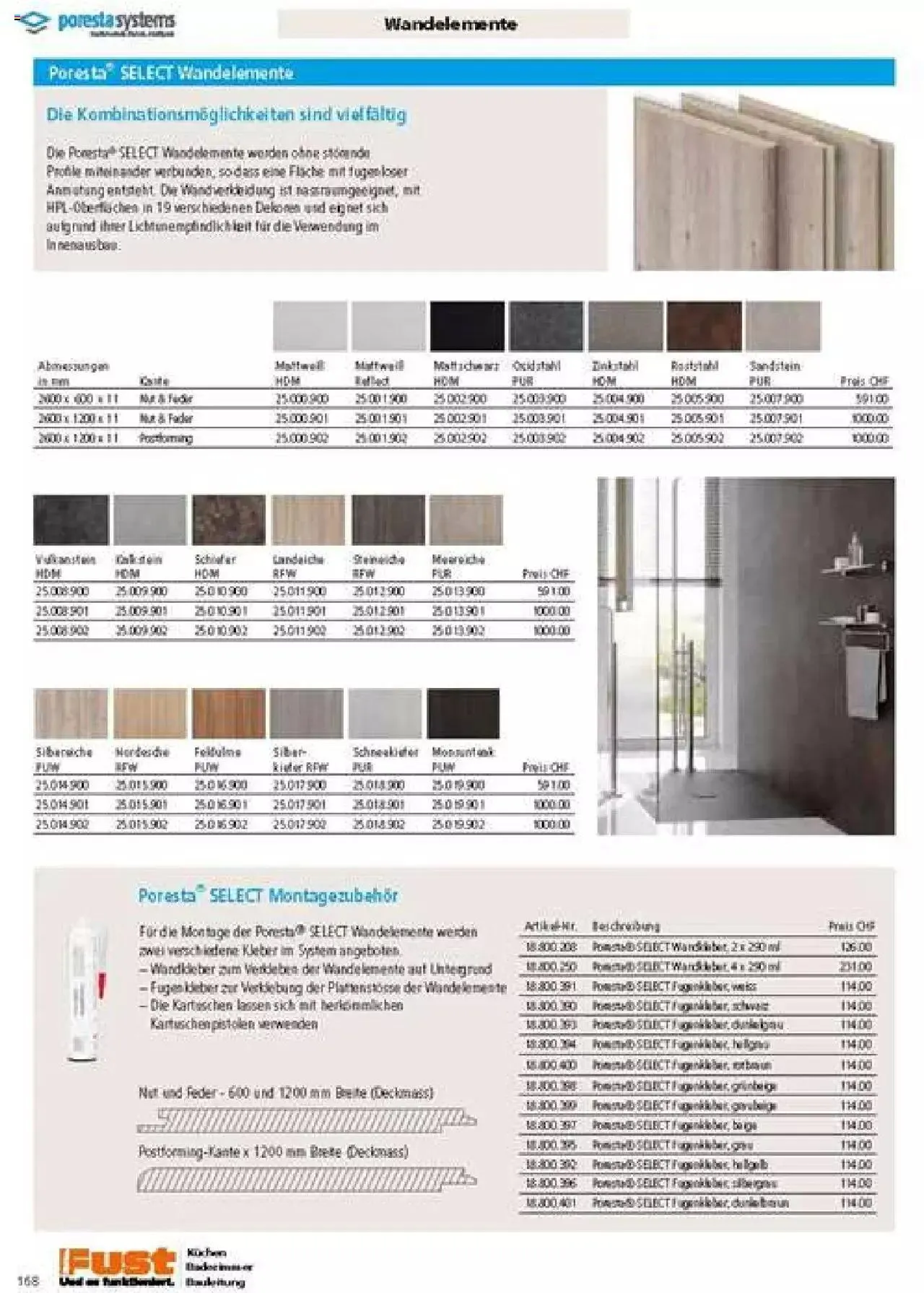 Fust Badezimmermagazin von 17. April bis 31. Dezember 2023 - Prospekt seite  168