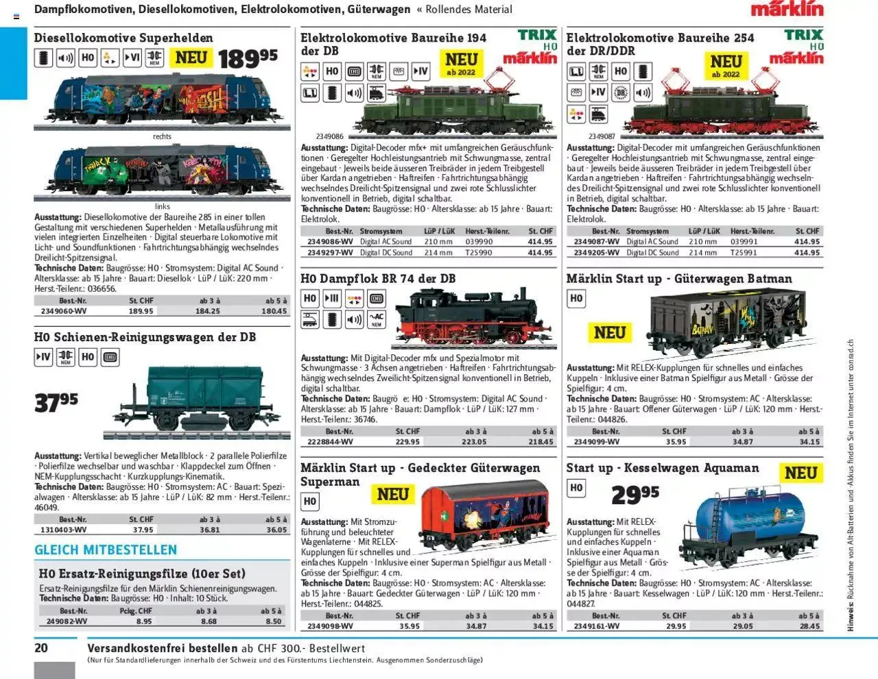 Conrad - Modellbahn 2021/22 von 1. Januar bis 31. Dezember 2023 - Prospekt seite 22