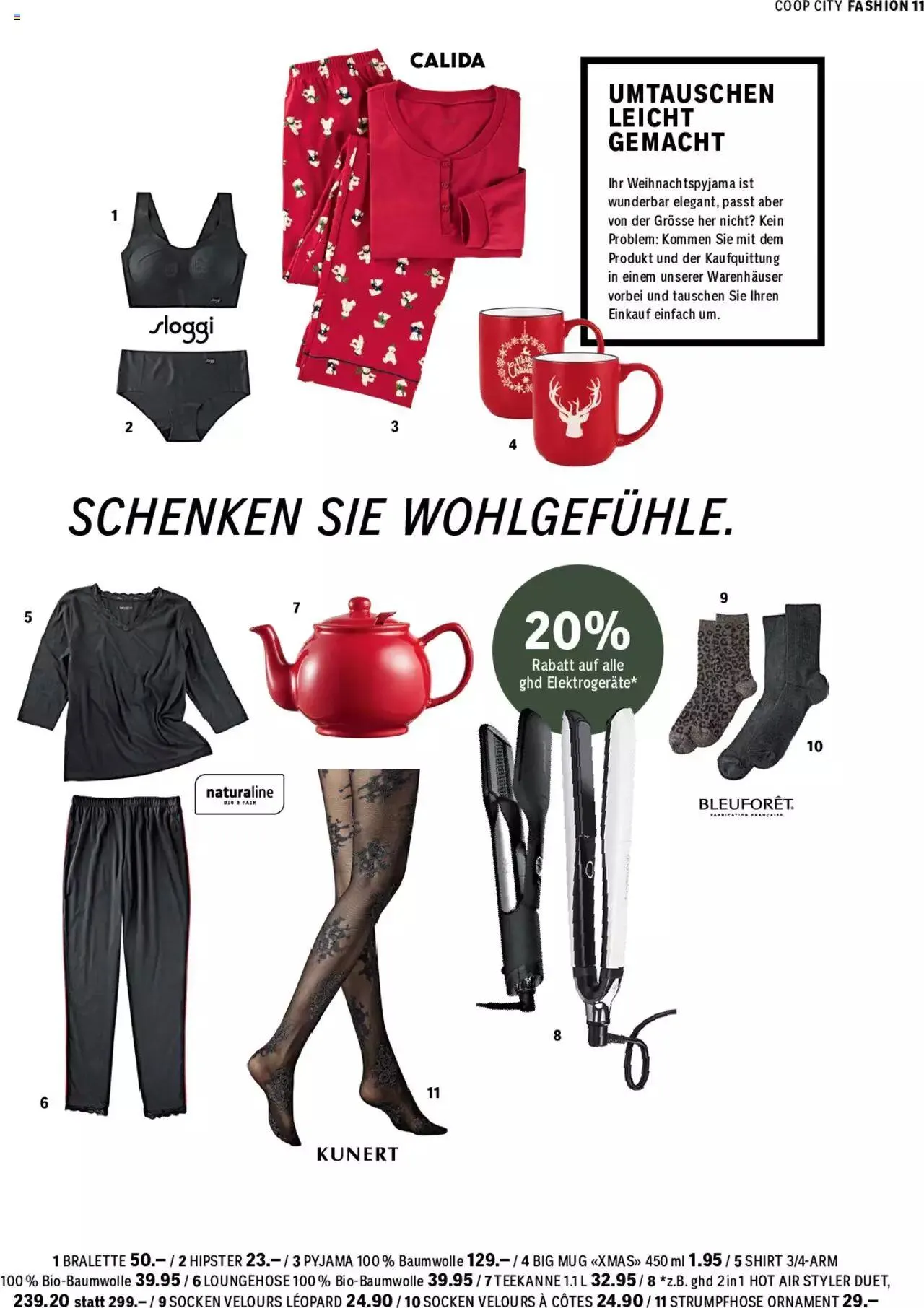 Coop City Aktionen Weihnachten von 28. November bis 17. Dezember 2023 - Prospekt seite 11