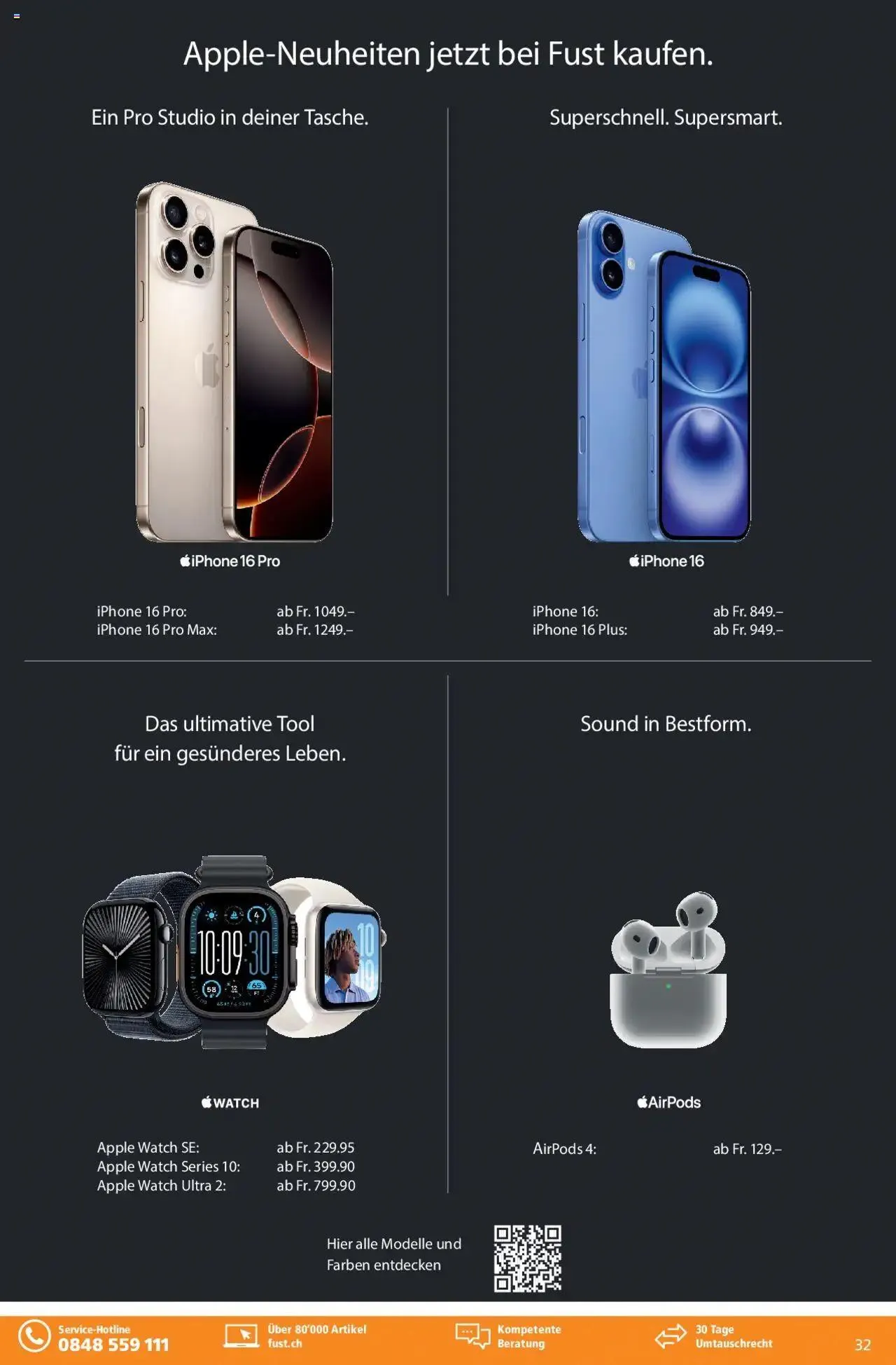 Fust Aktionen von 24. September bis 26. Oktober 2025 - Prospekt seite 32