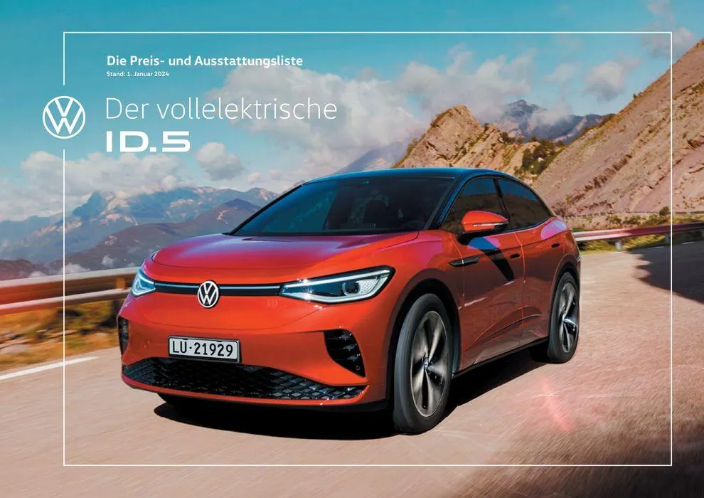 Der Neue ID.5 von 16. Januar bis 31. Dezember 2024 - Prospekt seite  1