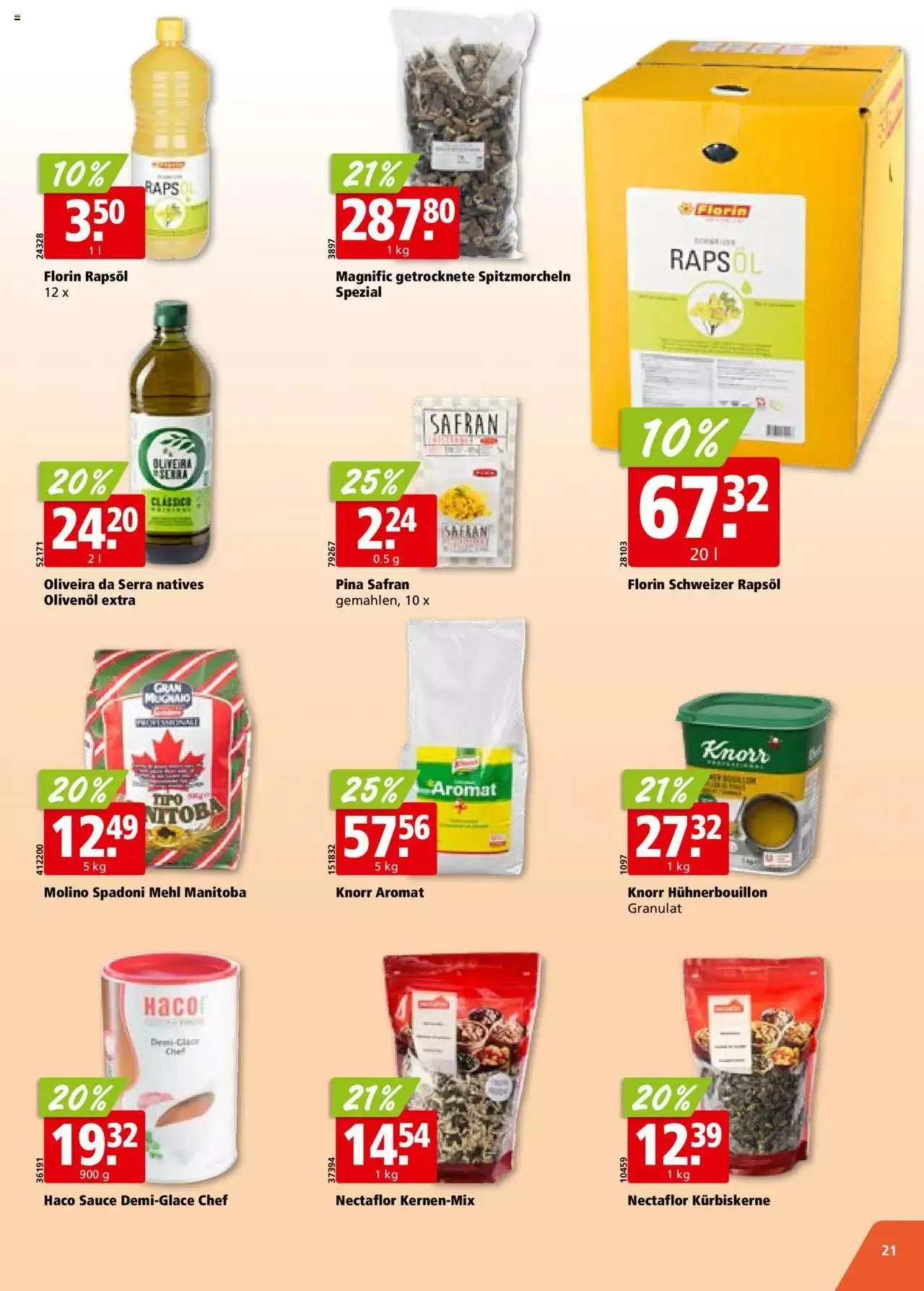 Aligro Aktionen für Businesskunden - Chavannes, Matran, Genf, Sitten von 4. Dezember bis 9. Dezember 2023 - Prospekt seite  21