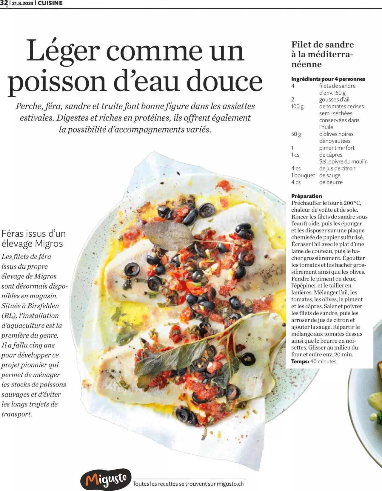 Migros - Magazin FR von 21. August bis 31. Dezember 2023 - Prospekt seite 32