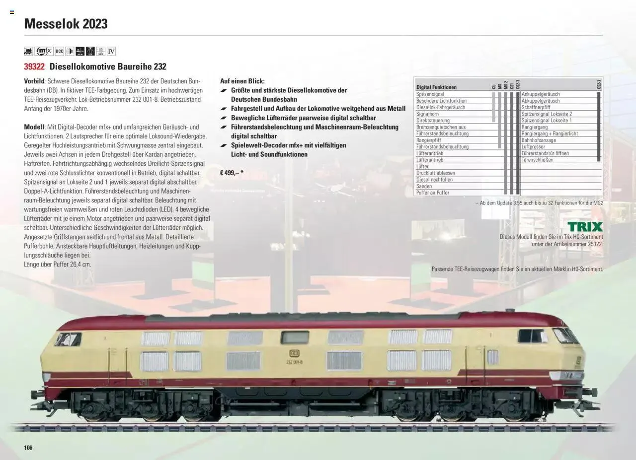 Conrad Märklin Neuheiten 2023 von 13. März bis 31. Dezember 2023 - Prospekt seite  108