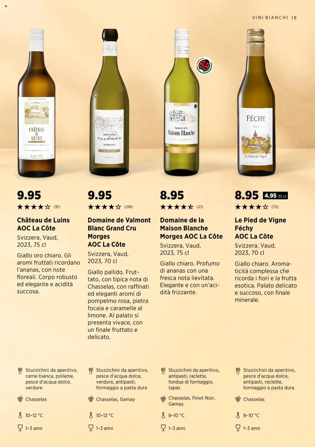 Denner Aktionen Guida dei vini 2024/2025 von 11. September bis 31. Dezember 2024 - Prospekt seite 19