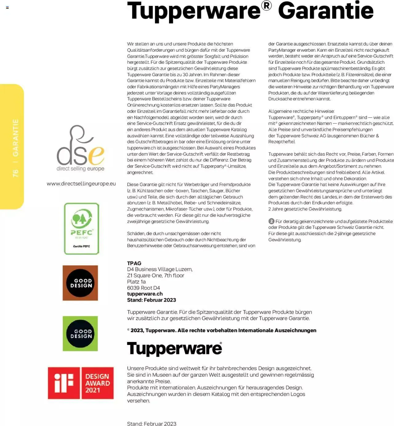 Tupperware Frühling & Sommer 2023 von 8. März bis 31. Dezember 2023 - Prospekt seite 76