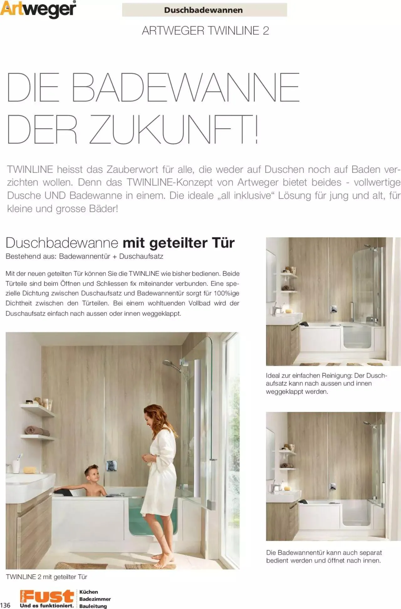 Fust Aktionen Badezimmermagazin von 17. April bis 31. Dezember 2024 - Prospekt seite  136