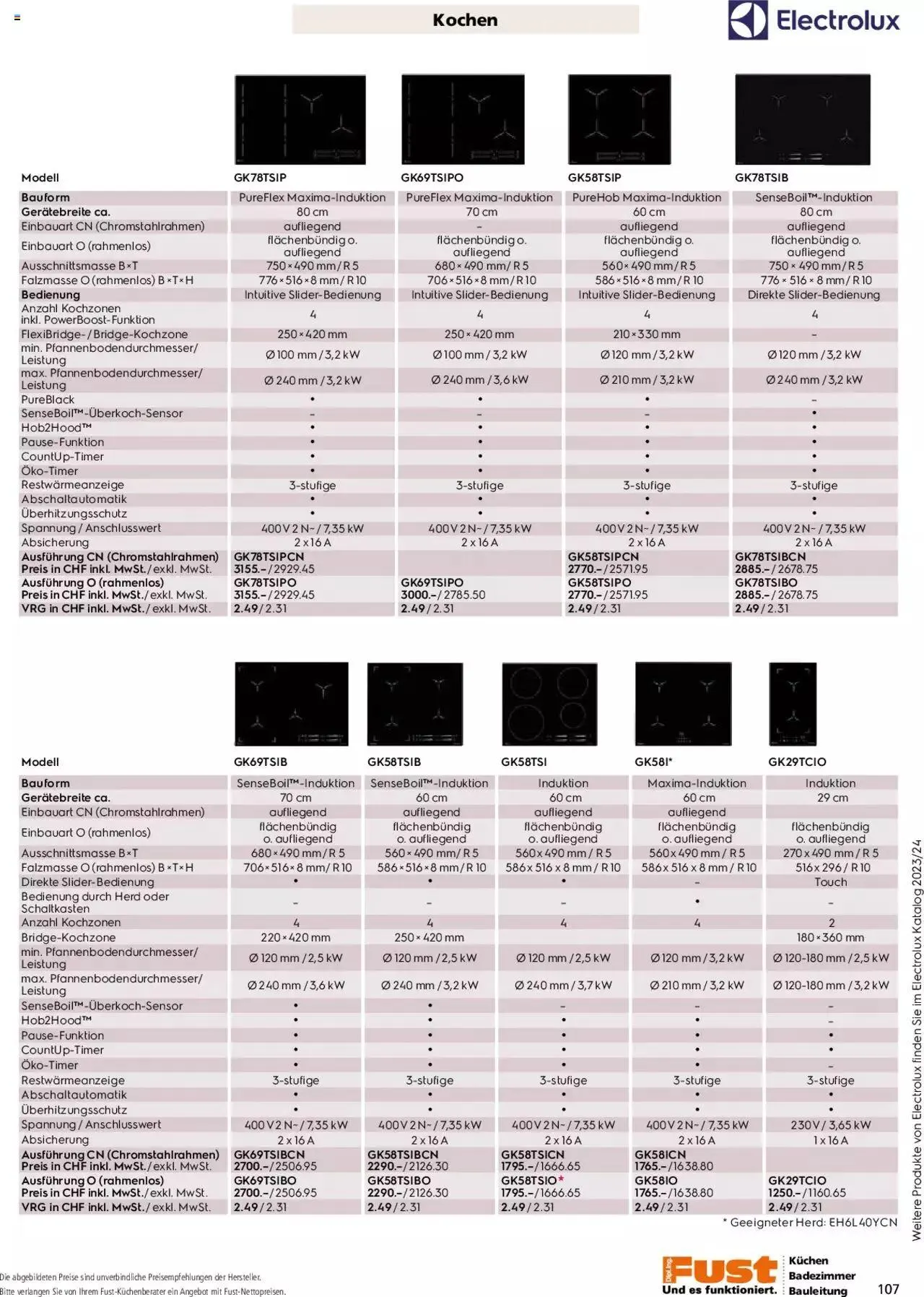Fust - Küchenmagazin - Riesenauswahl von 22. Februar bis 31. Dezember 2023 - Prospekt seite  107