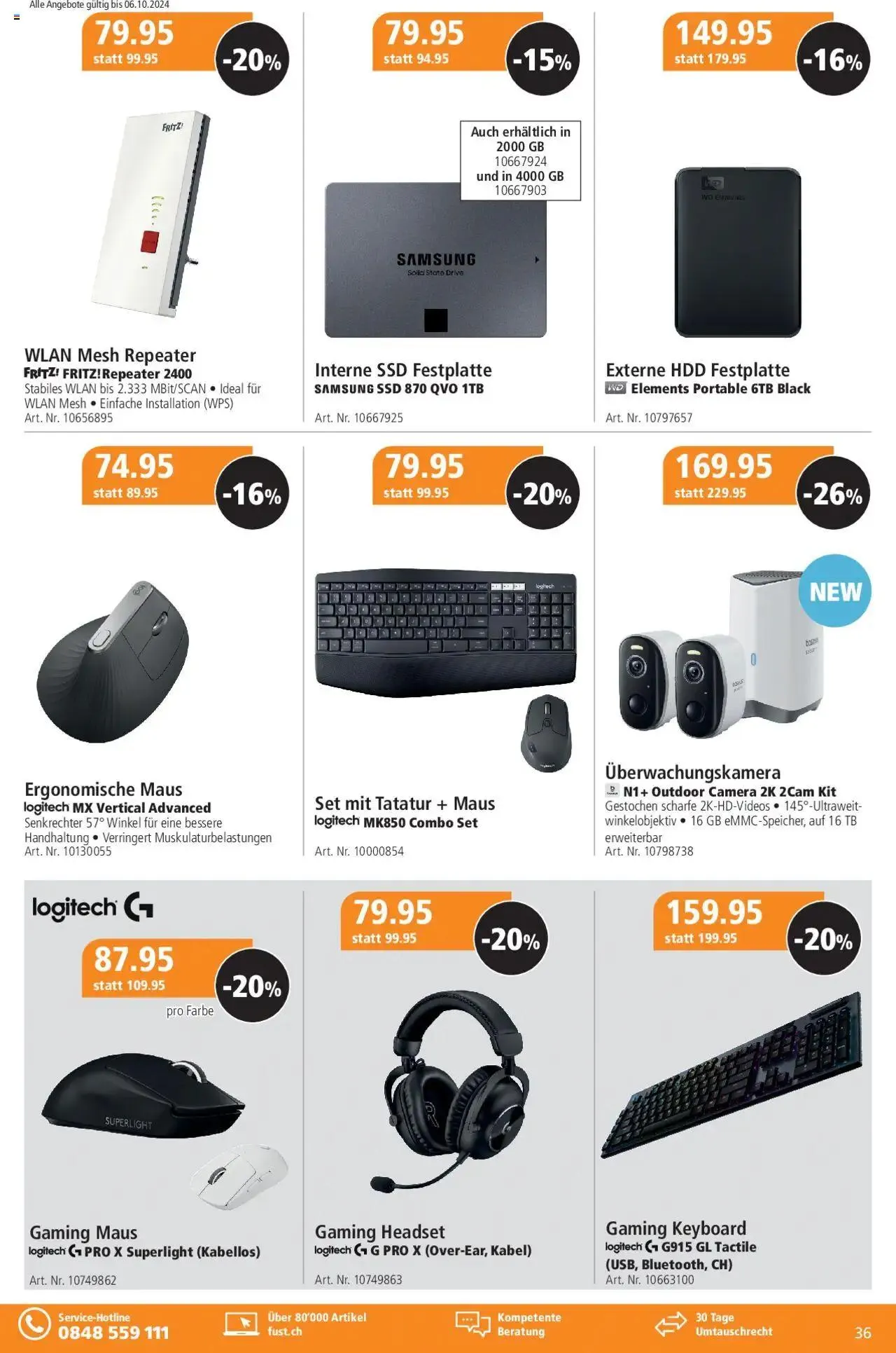 Fust Aktionen von 24. September bis 26. Oktober 2025 - Prospekt seite 36