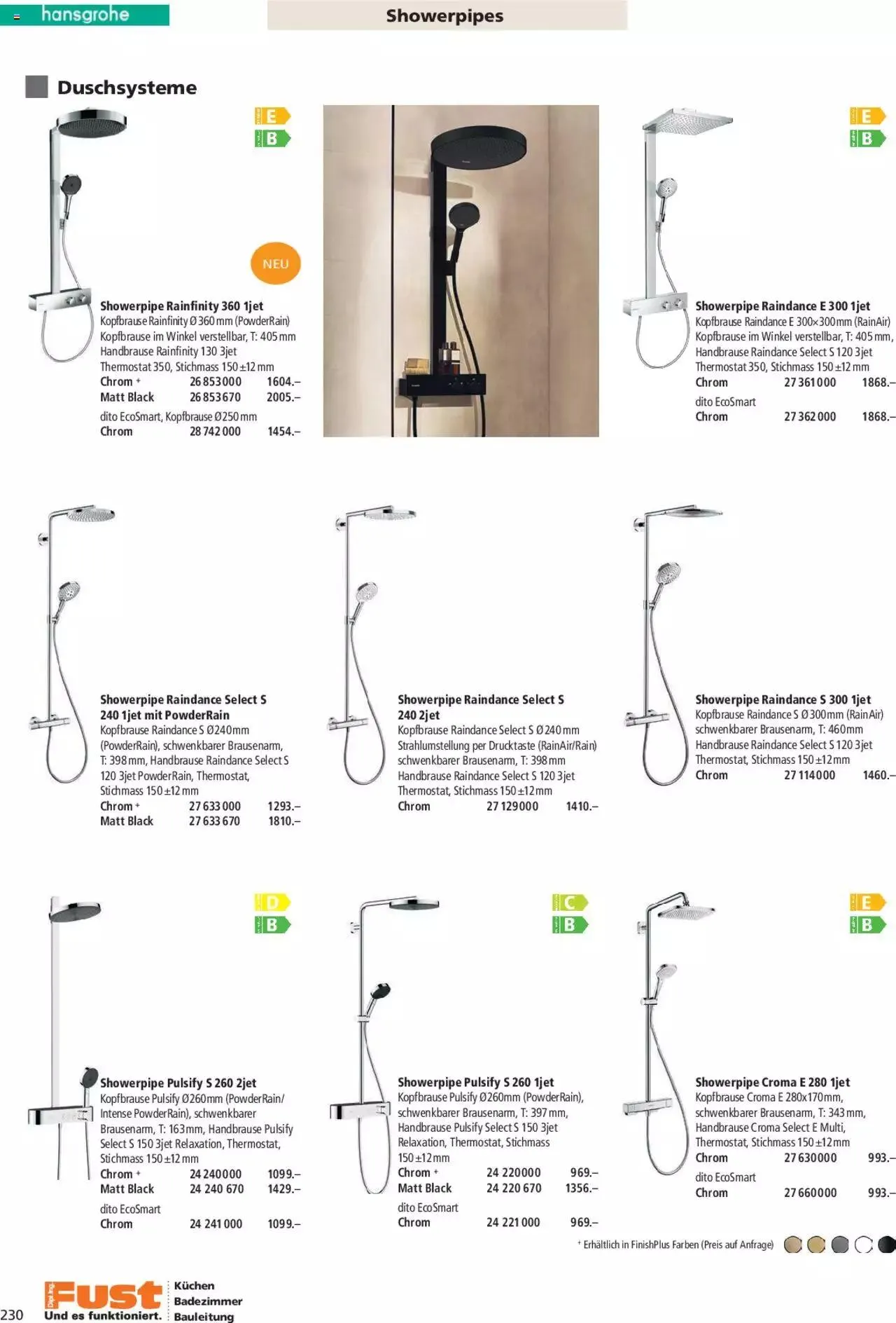Fust Aktionen Badezimmermagazin von 17. April bis 31. Dezember 2024 - Prospekt seite  230