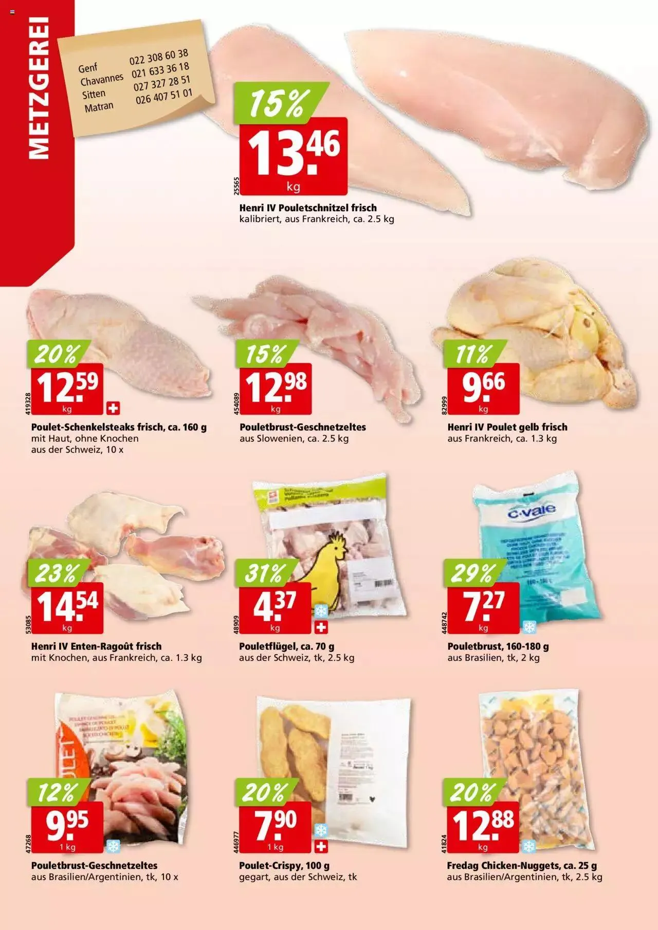 Aligro Aktionen für Businesskunden - Chavannes, Matran, Genf, Sitten von 4. Dezember bis 9. Dezember 2023 - Prospekt seite 6