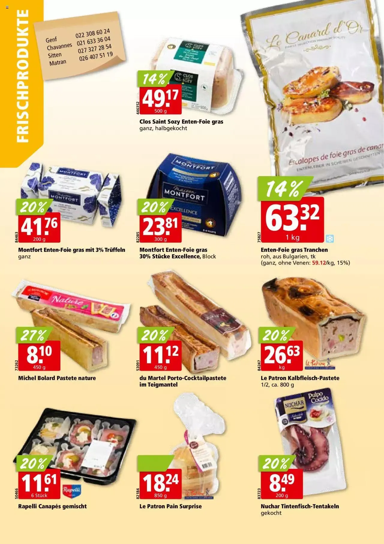 Aligro Aktionen - Chavannes, Matran, Genf, Sitten von 4. Dezember bis 9. Dezember 2023 - Prospekt seite  12