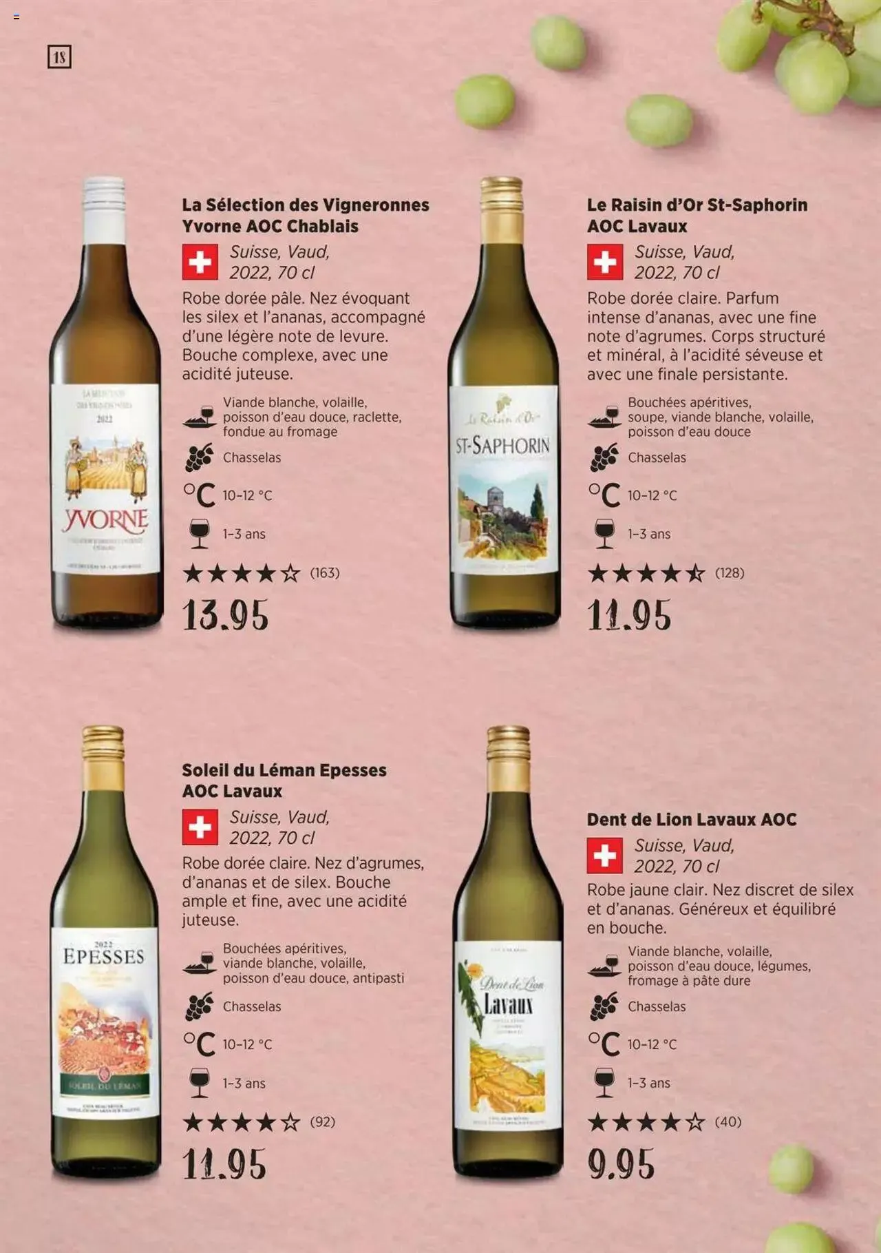 Denner Guide des vins 2023 /2024 FR von 11. September bis 31. Dezember 2024 - Prospekt seite  18