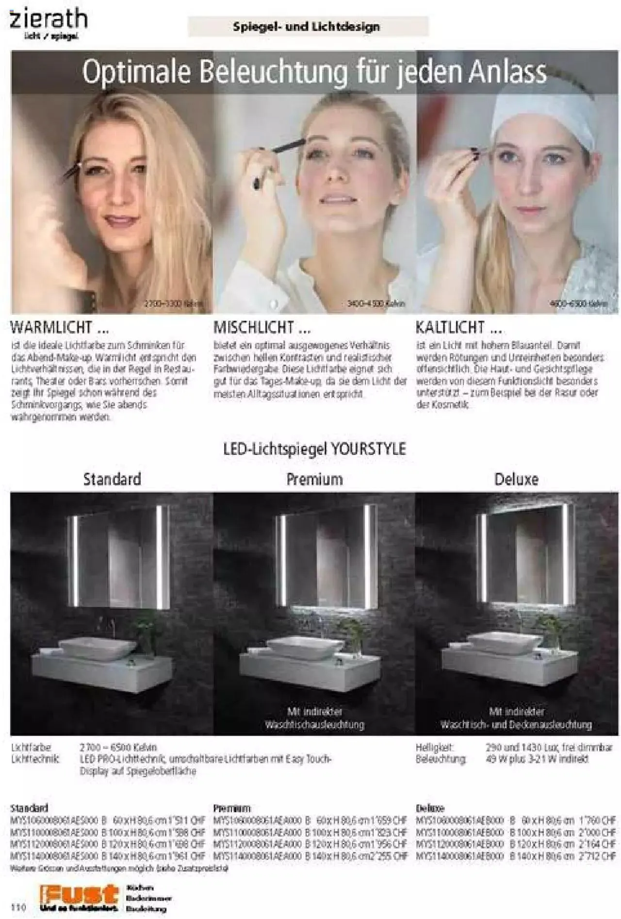 Fust Badezimmermagazin von 17. April bis 31. Dezember 2023 - Prospekt seite 110