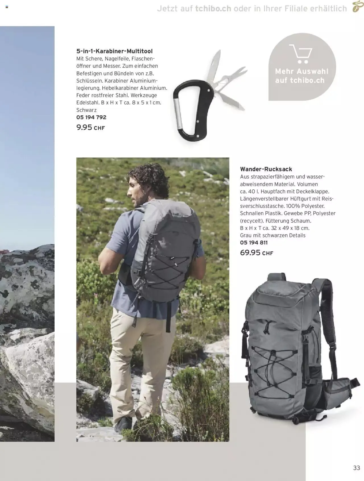 Tchibo Aktionen von 22. April bis 31. Dezember 2024 - Prospekt seite  33