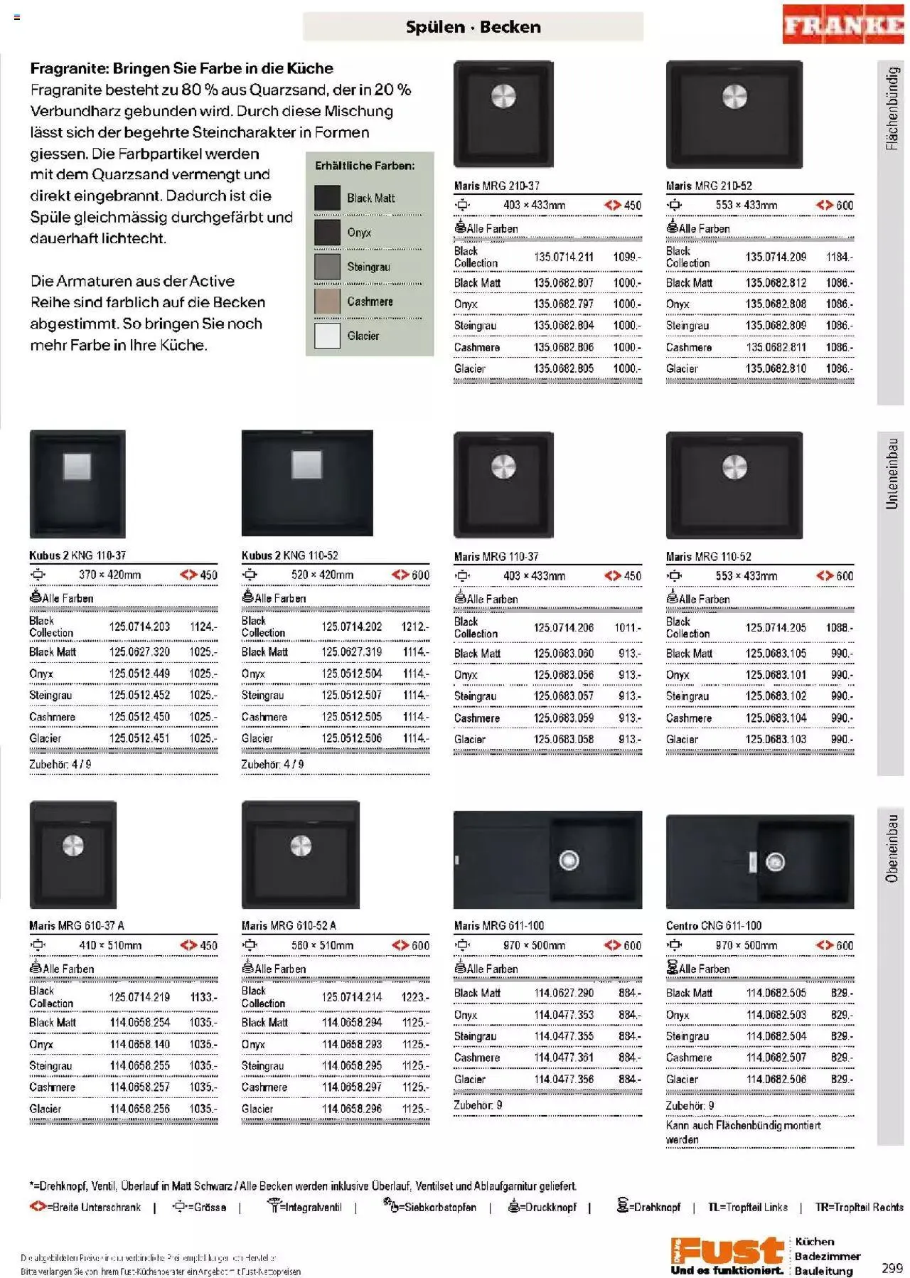 Fust Küchen- und Badezimmerprospekt von 4. März bis 31. Dezember 2024 - Prospekt seite  299