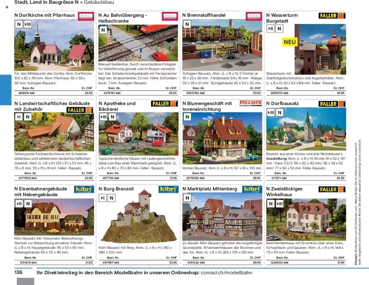 Conrad Modellbahn Katalog 2023/24 von 5. September bis 31. Dezember 2023 - Prospekt seite  138