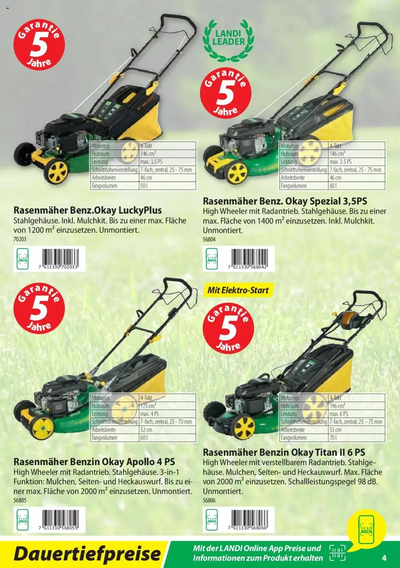Landi - Motorgeräte 2023 von 7. März bis 31. Dezember 2023 - Prospekt seite  4