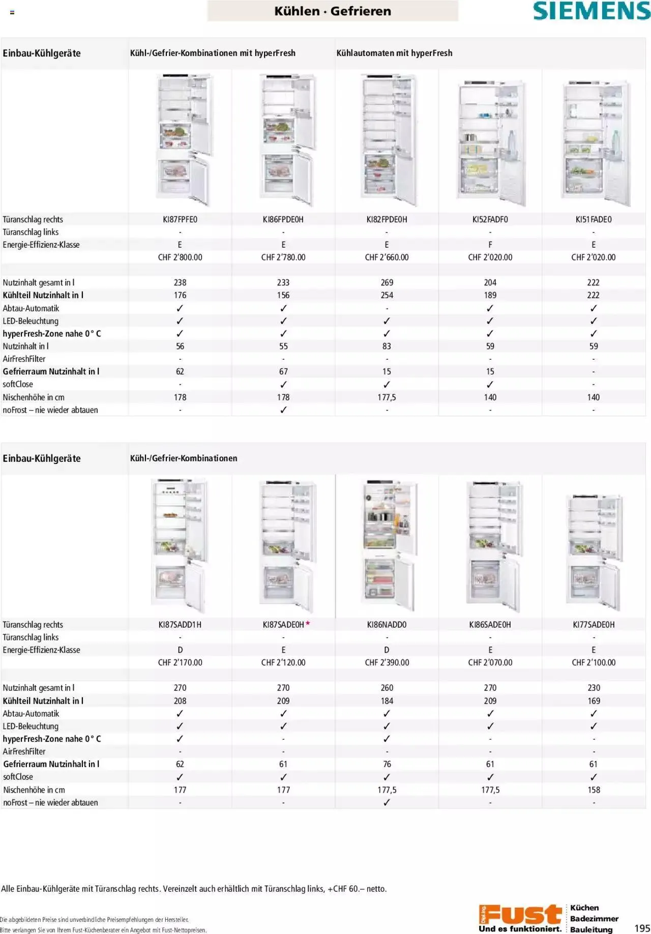 Fust - Küchenmagazin - Riesenauswahl von 22. Februar bis 31. Dezember 2023 - Prospekt seite  195