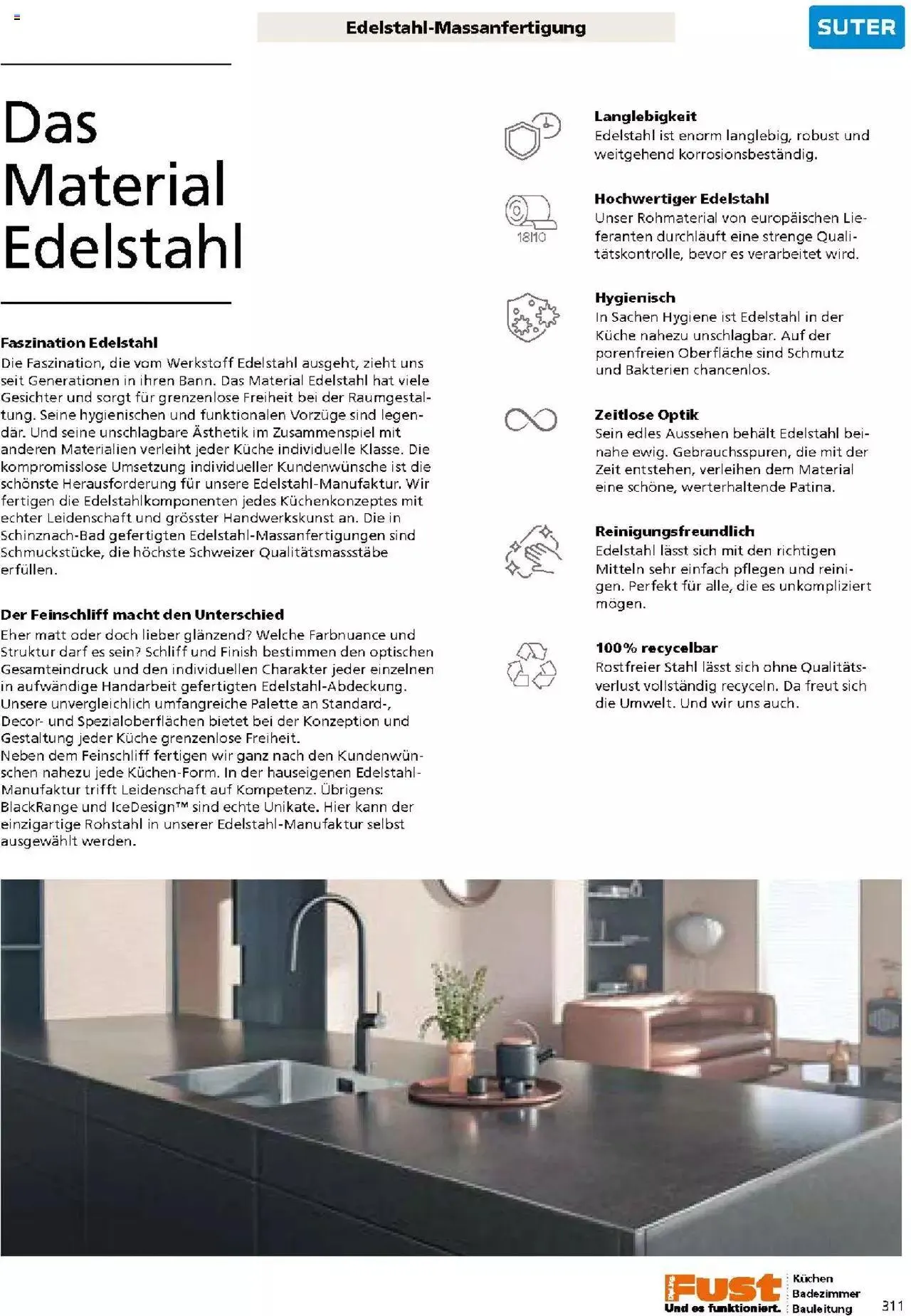 Fust Küchen- und Badezimmerprospekt von 4. März bis 31. Dezember 2024 - Prospekt seite  311