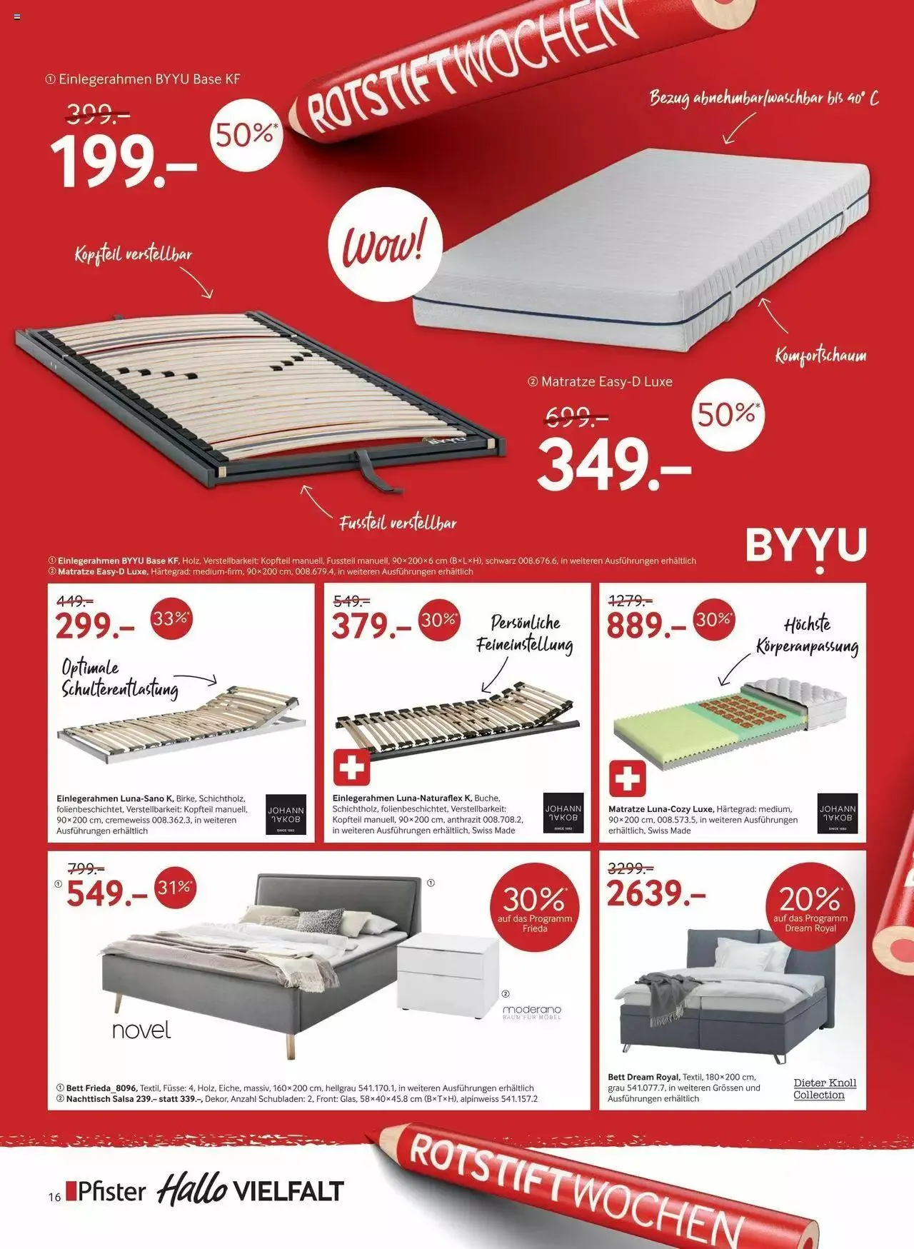 Pfister Rotstift Summer 2023 von 27. Juni bis 21. August 2023 - Prospekt seite 16